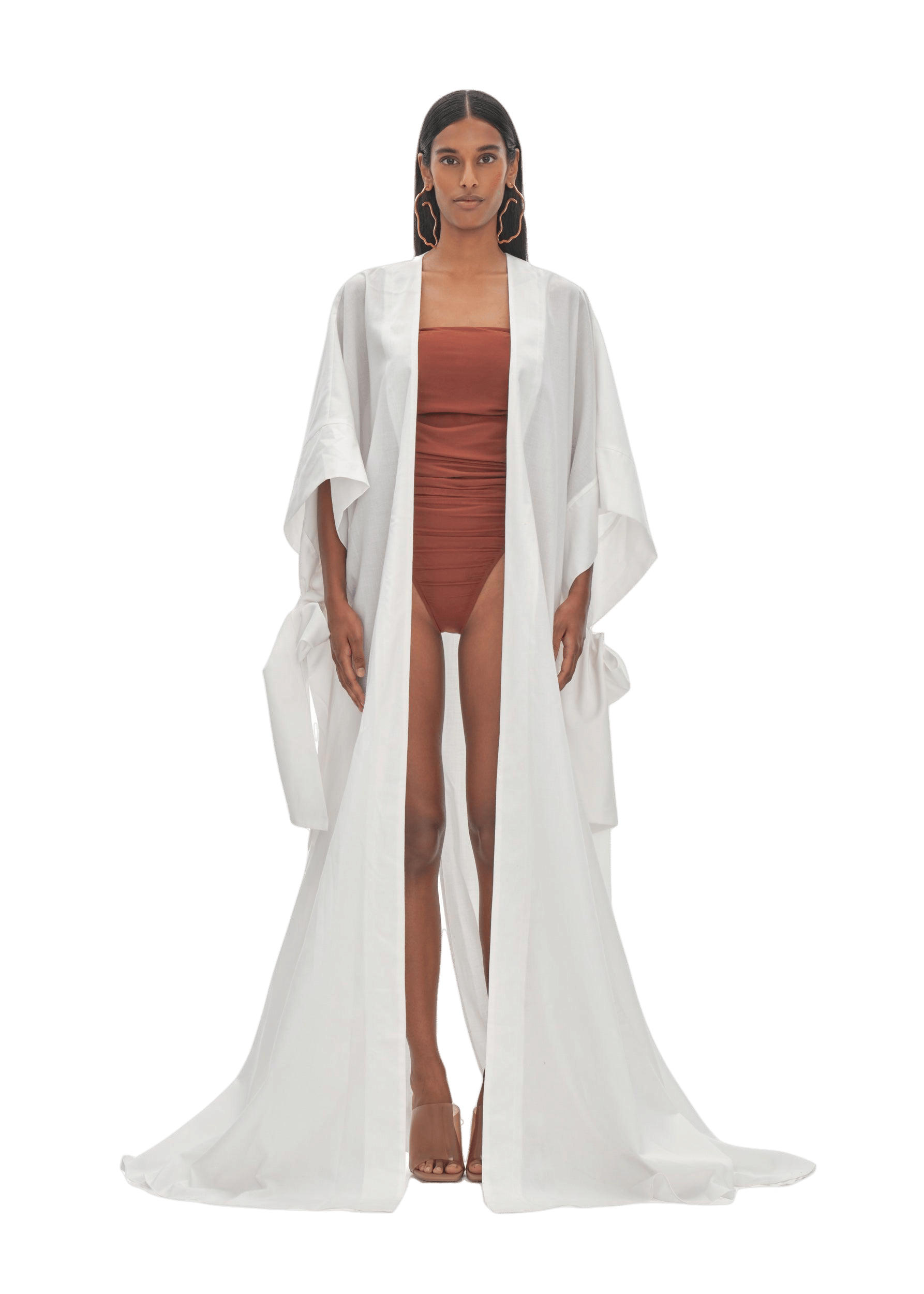 GAMBA IVORY ROBE made by Andrea Iyamah