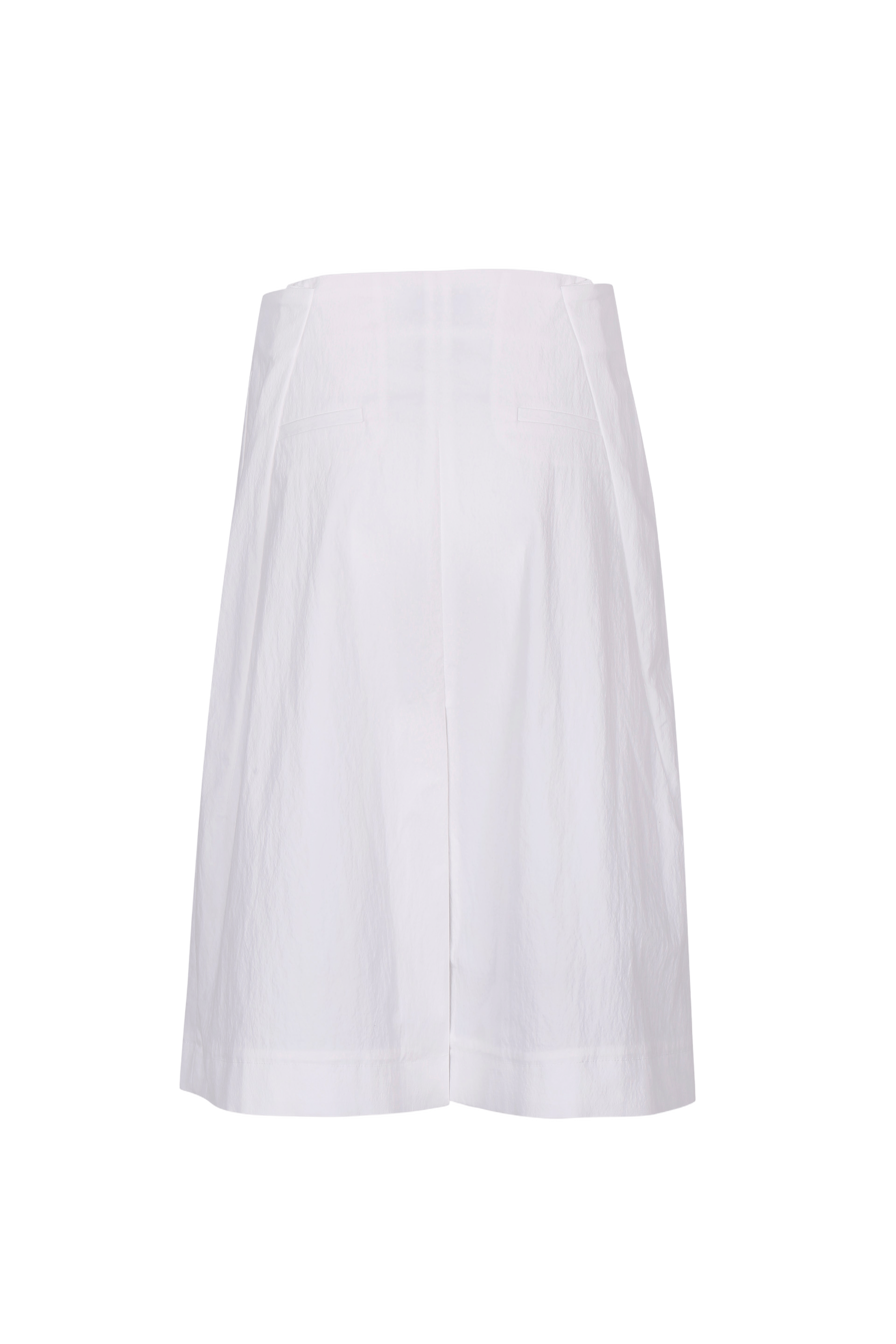 WHITE COTTON WRAP SKIRT made by YIBRI