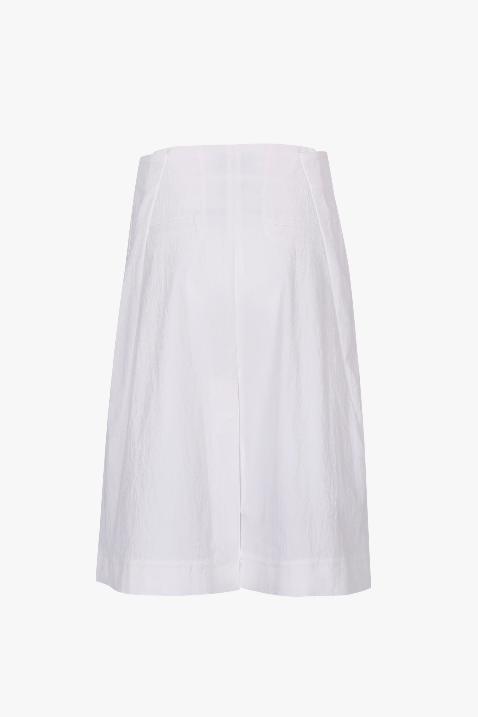 WHITE COTTON WRAP SKIRT made by YIBRI