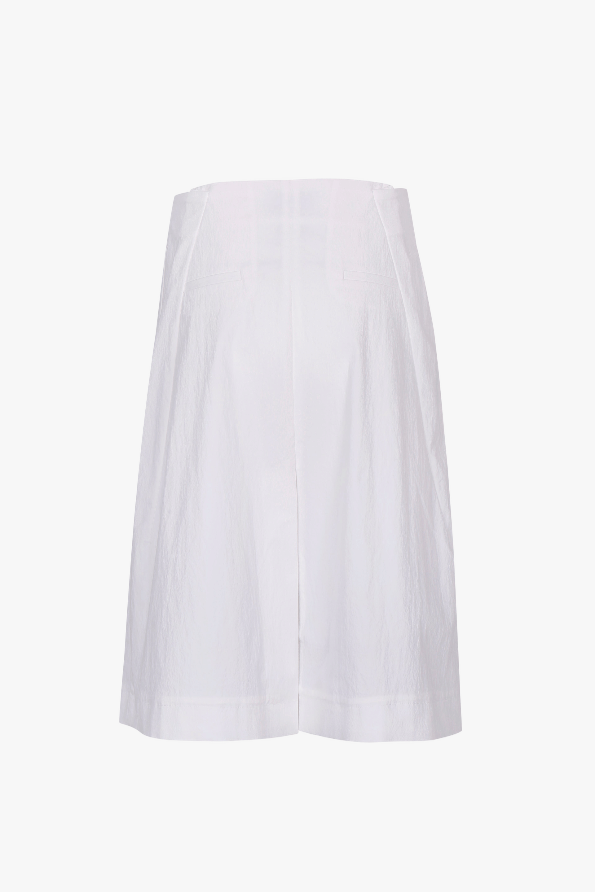 WHITE COTTON WRAP SKIRT made by YIBRI