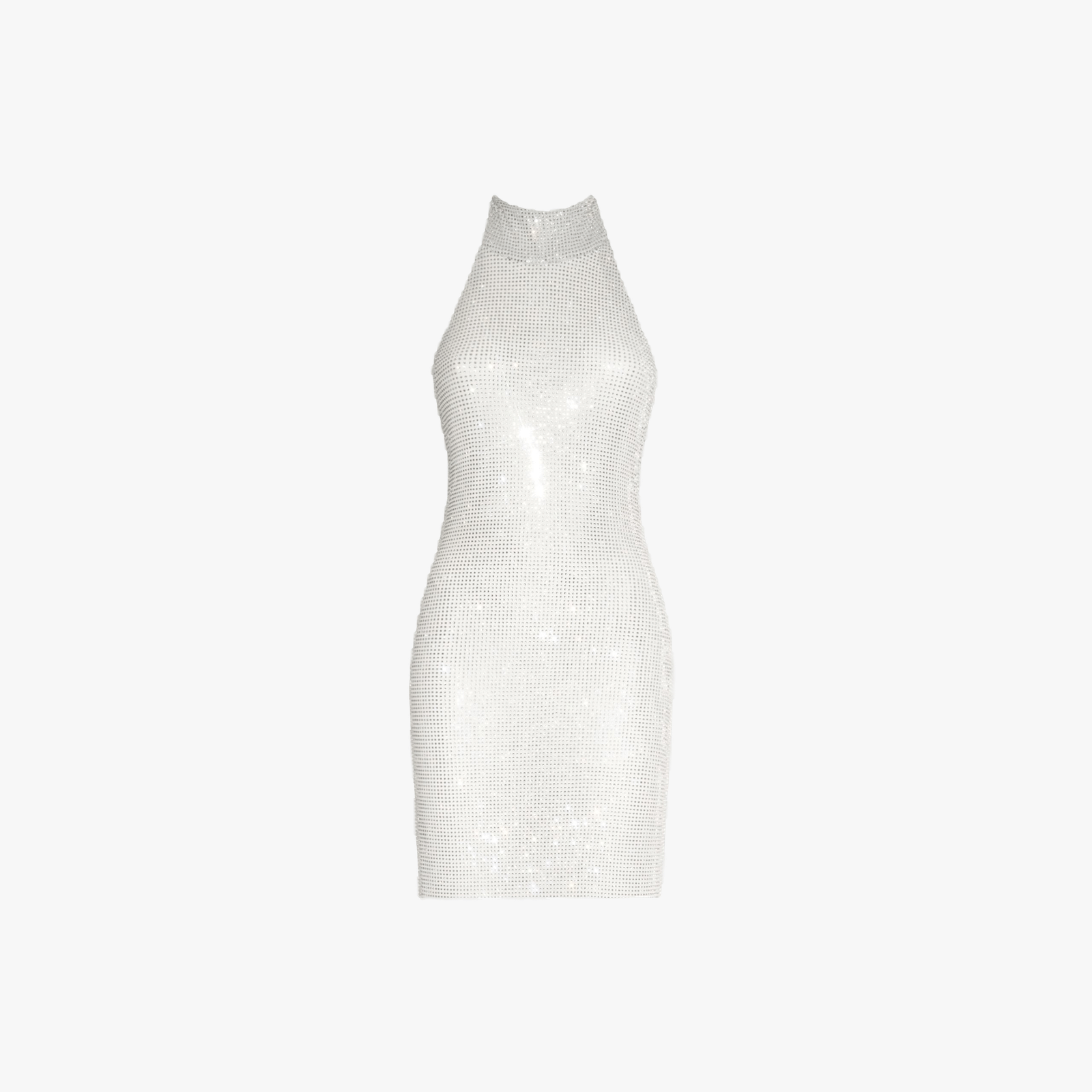 Ice white crystals mini dress made by Daniele Morena