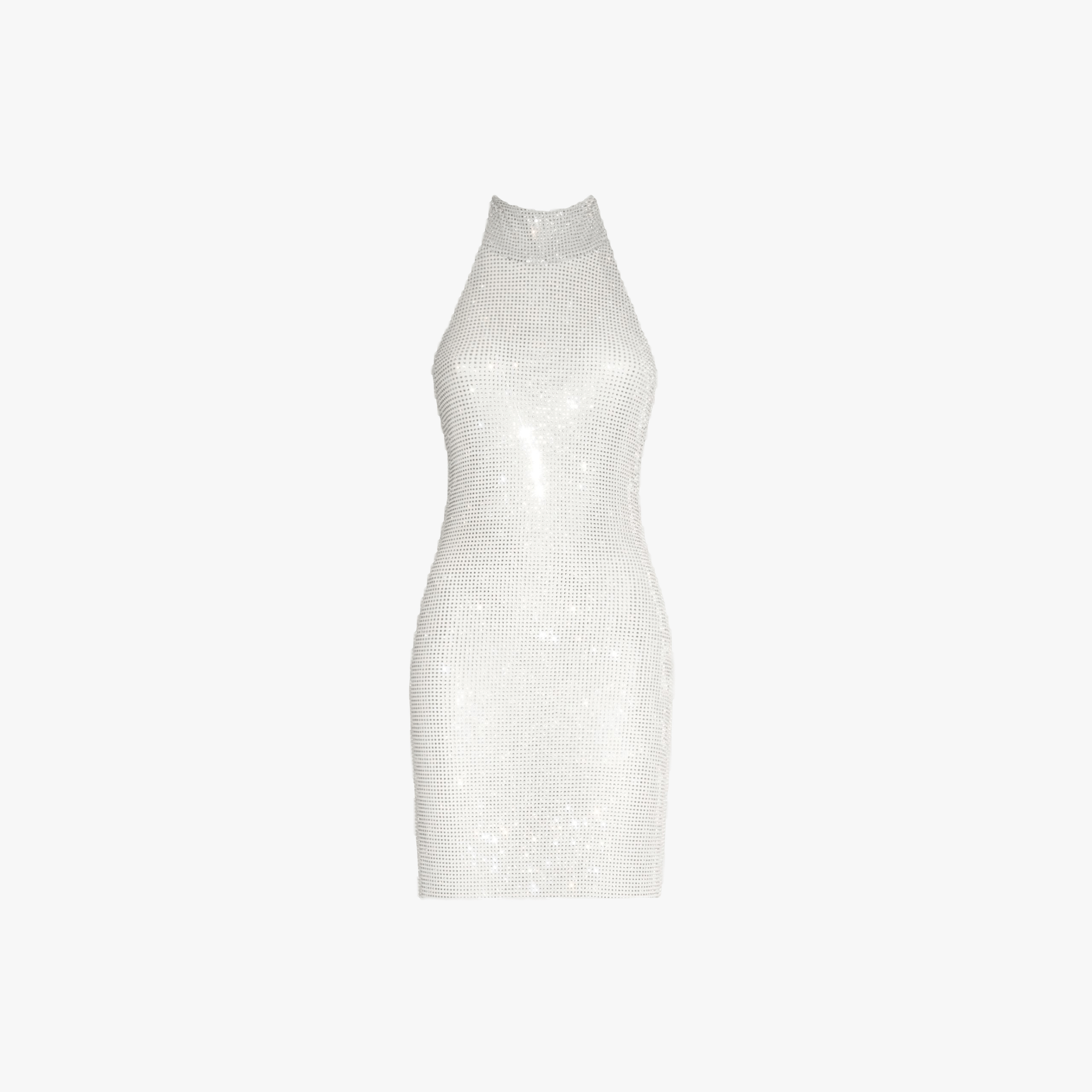 Ice white crystals mini dress made by Daniele Morena