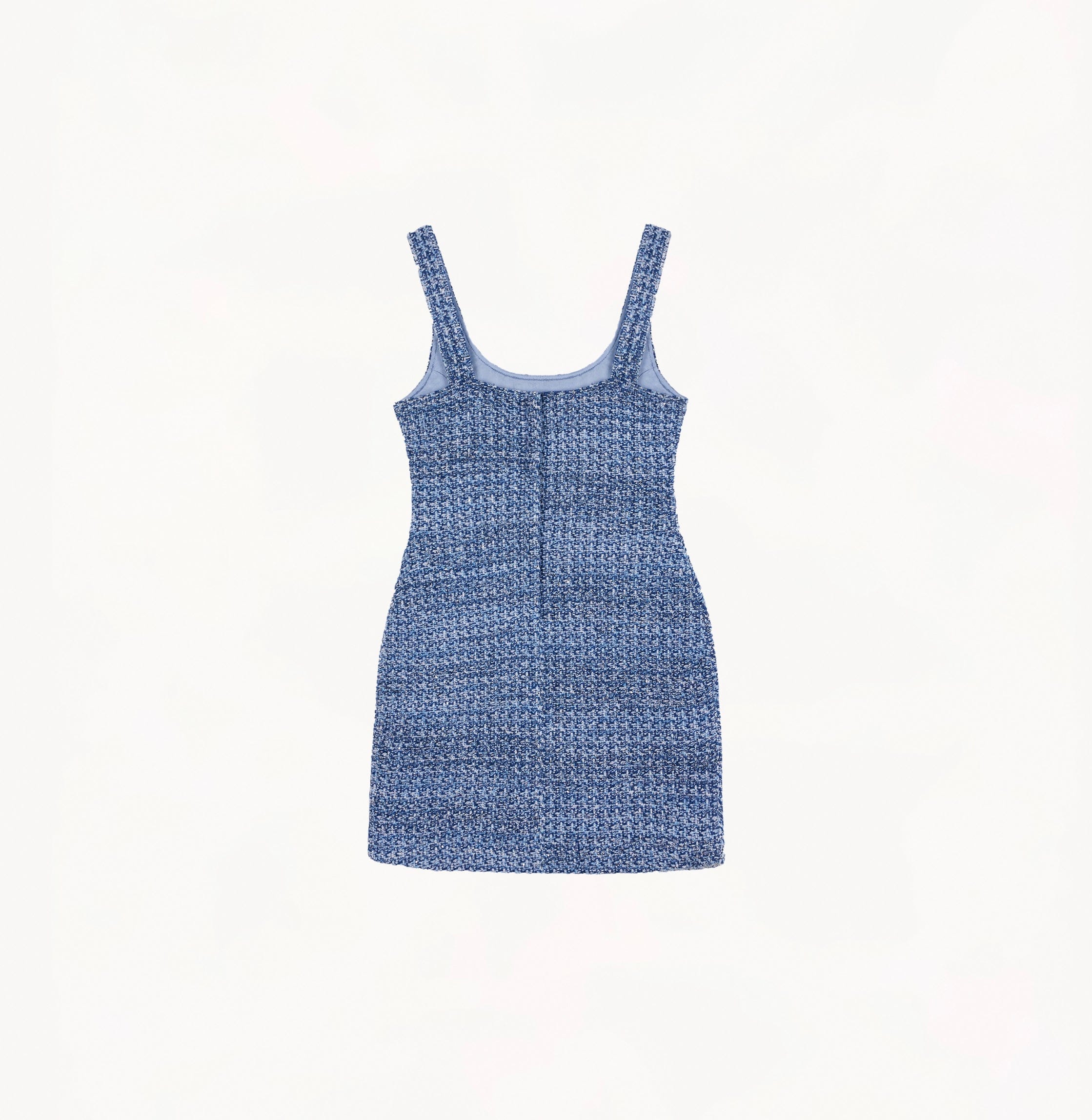 MULTICOLORED SEQUINED TWEED DRESS made by CRUSH Collection