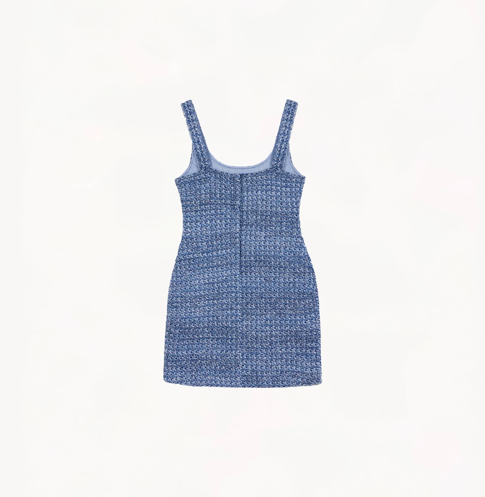 MULTICOLORED SEQUINED TWEED DRESS made by CRUSH Collection