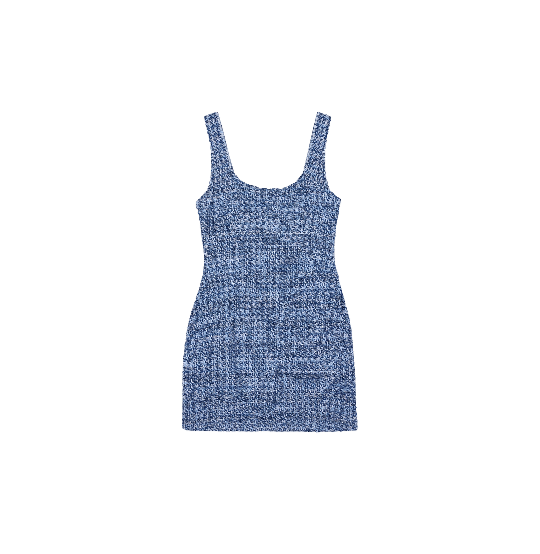 MULTICOLORED SEQUINED TWEED DRESS made by CRUSH Collection