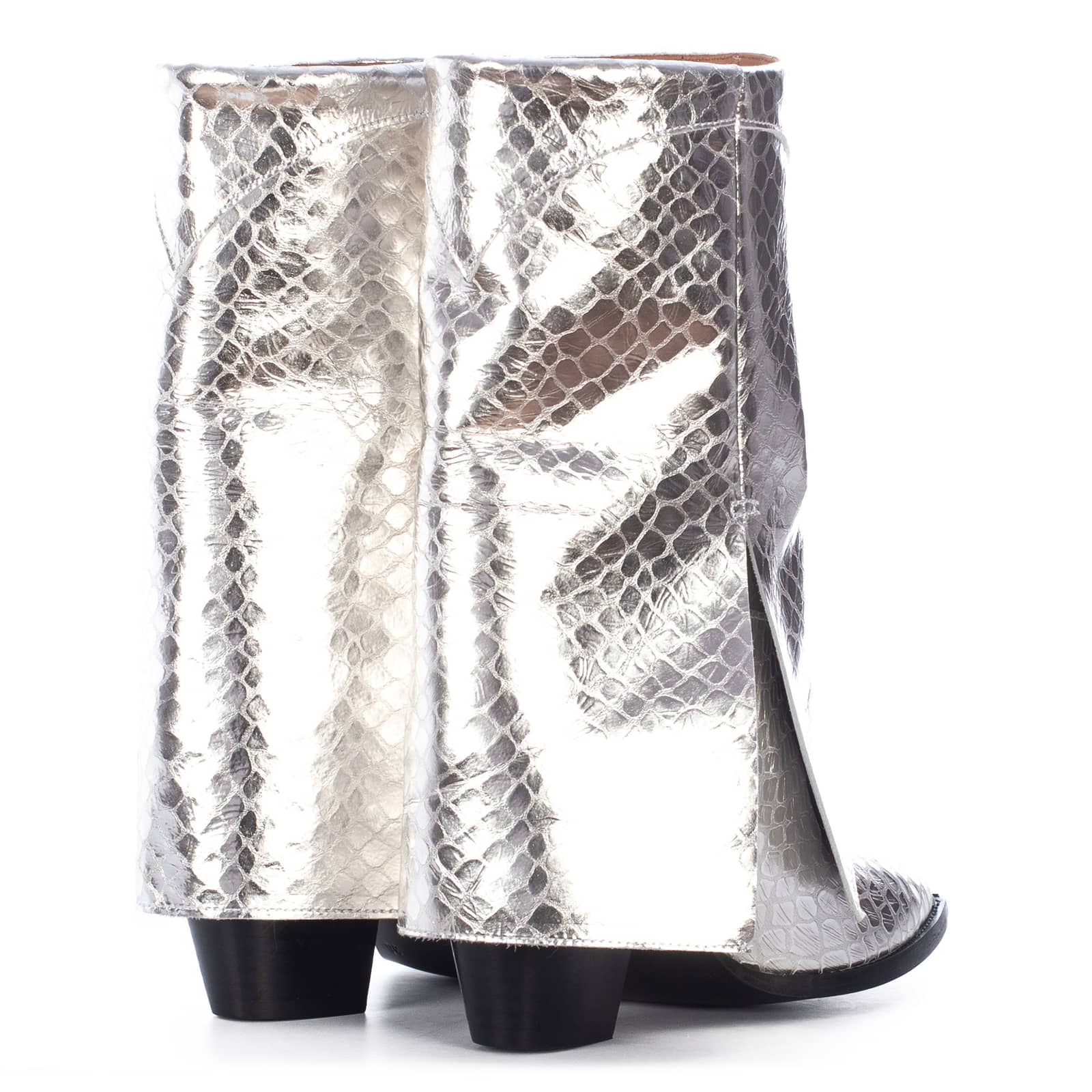 VEGAS SILVER TEXTURED BOOTS in Silver made by Toral