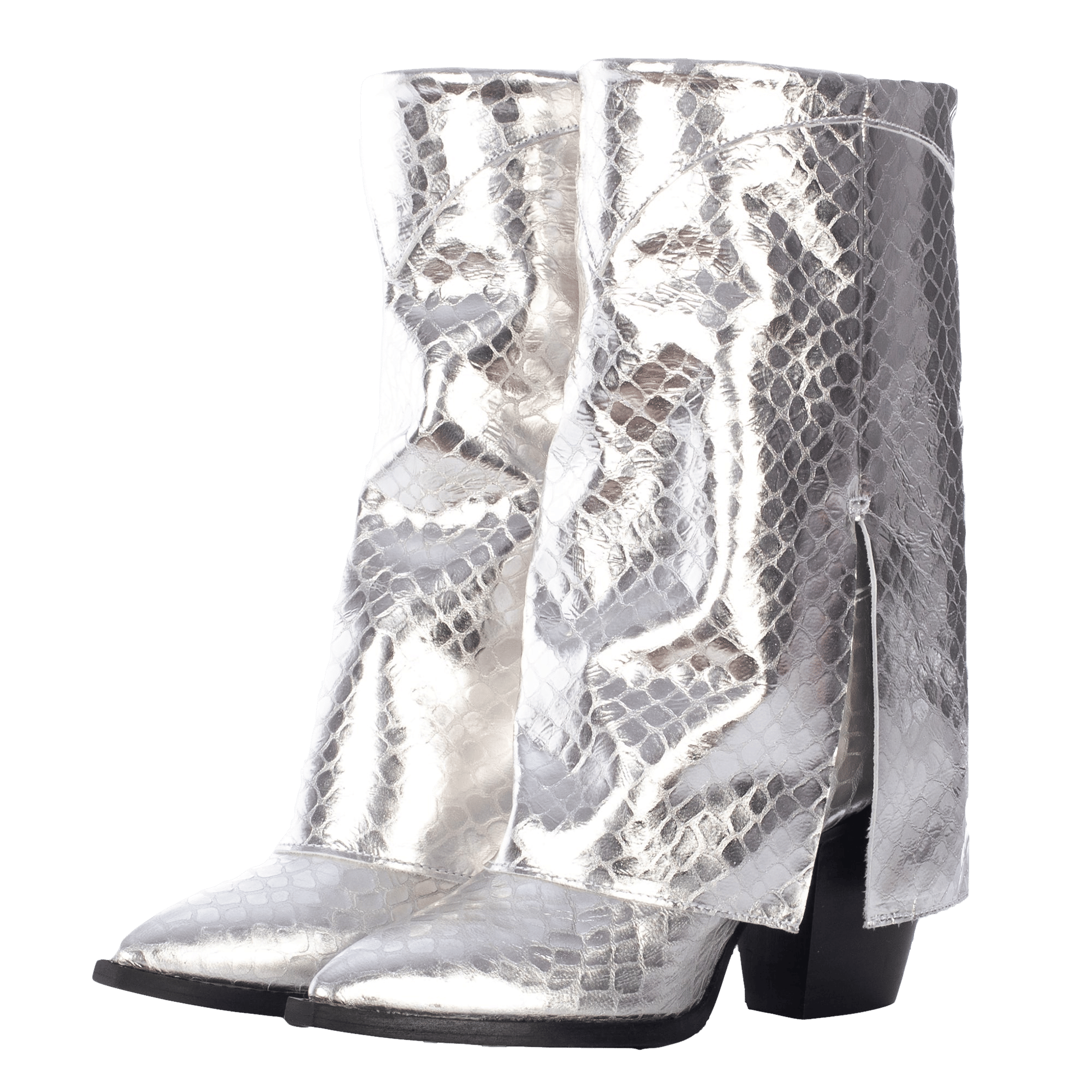 VEGAS SILVER TEXTURED BOOTS in Silver made by Toral