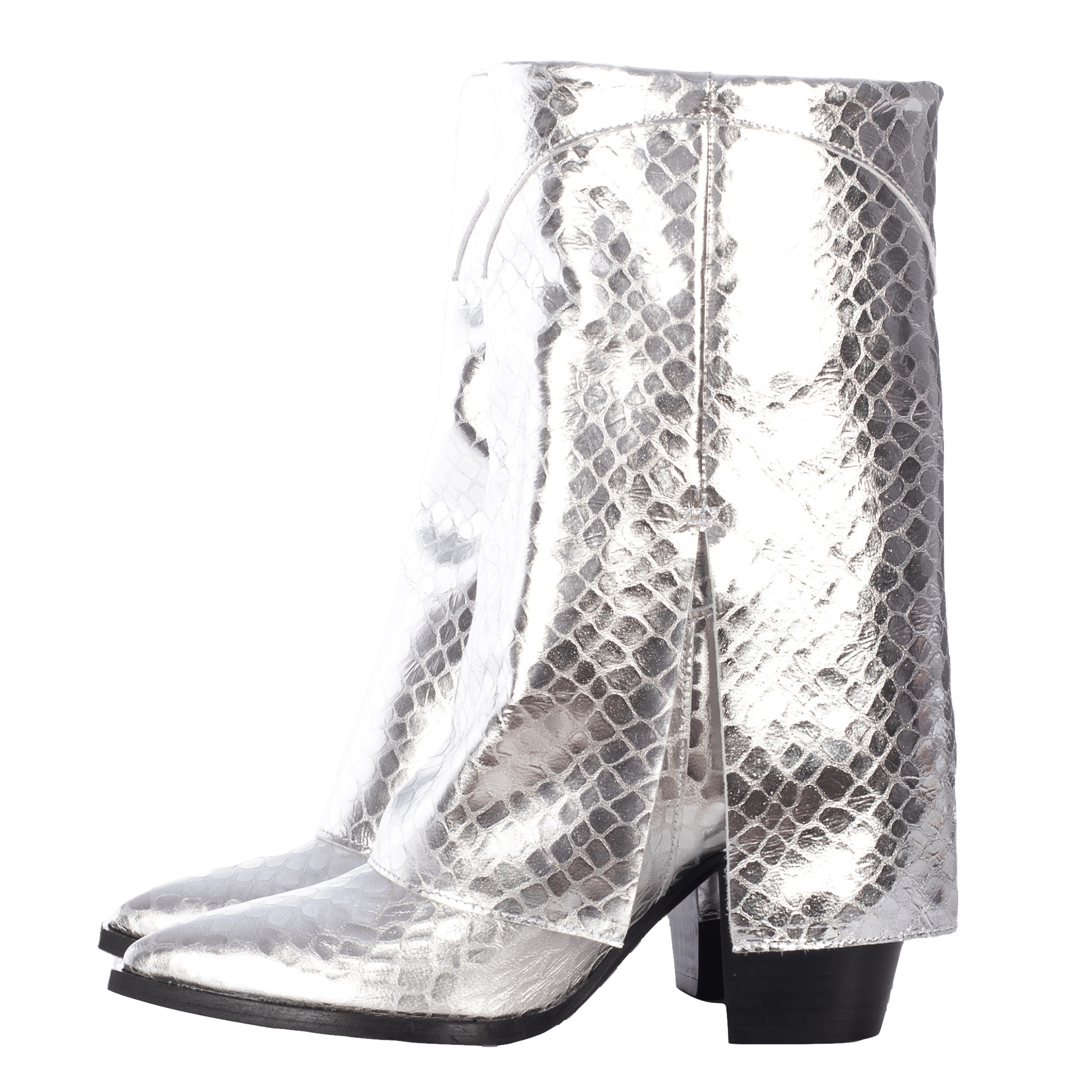 VEGAS SILVER TEXTURED BOOTS in Silver made by Toral