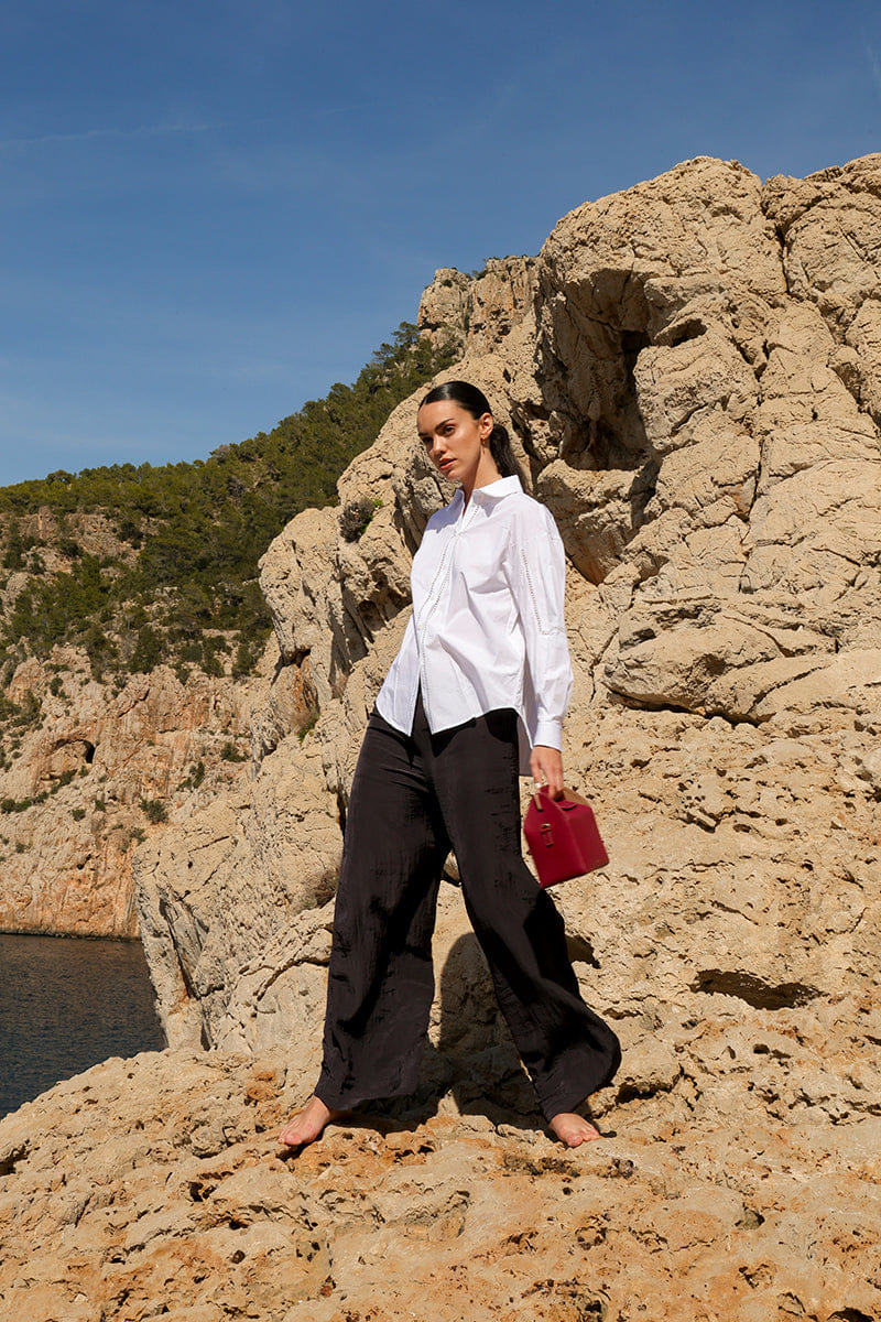 SAONARA KUKITO BERRY/TAUPE PIEL made by Saonara