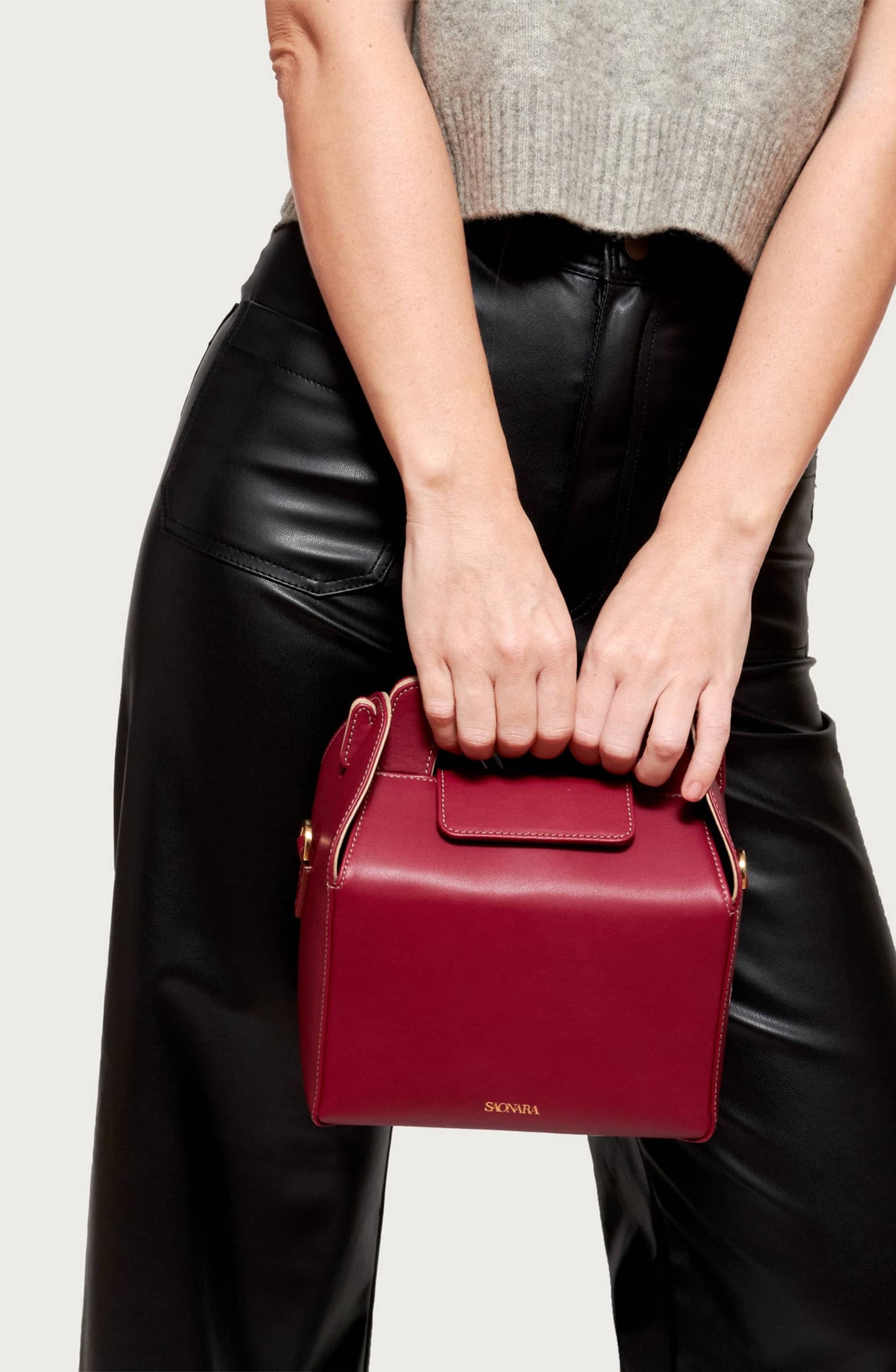 SAONARA KUKITO BERRY/TAUPE PIEL made by Saonara