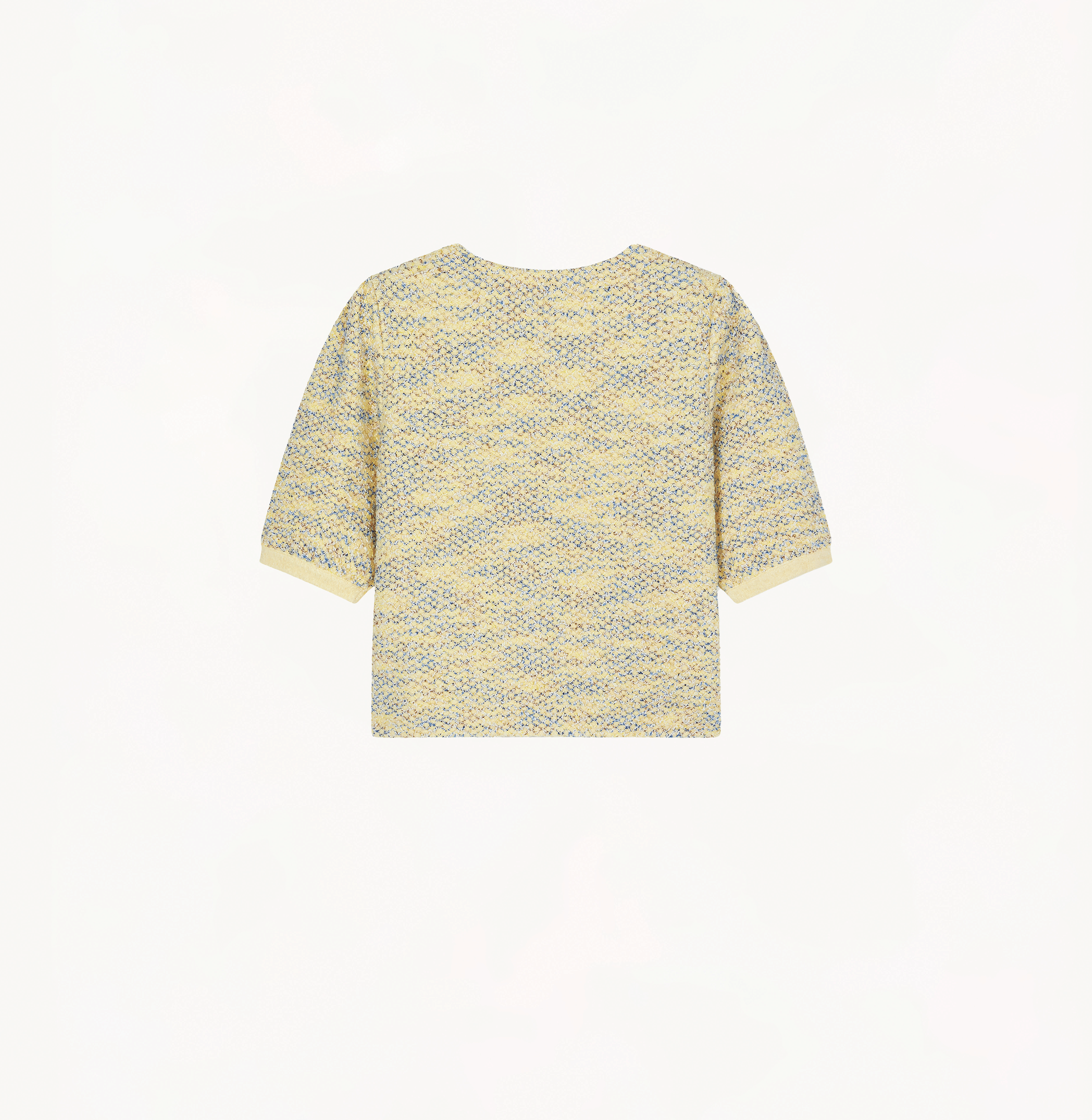 FANCY BOUCLÉ SHORT-SLEEVED JACKET made by CRUSH Collection