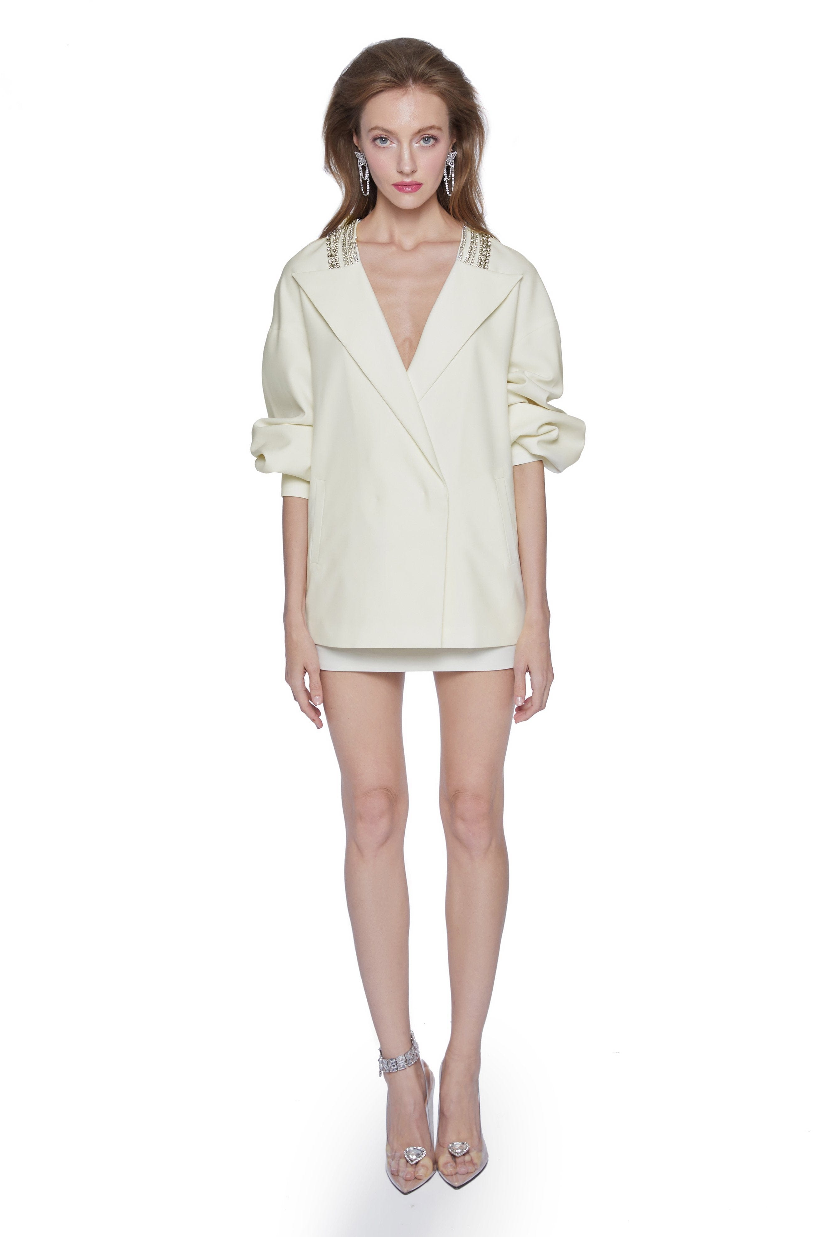 White Sutton Blazer made by Nana Jacqueline