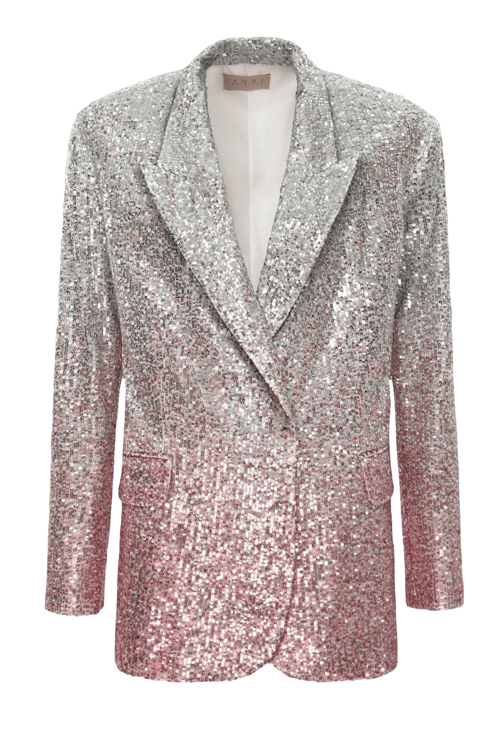 Sequin Blazer Gioia Silver Peony made by HALEWSKI