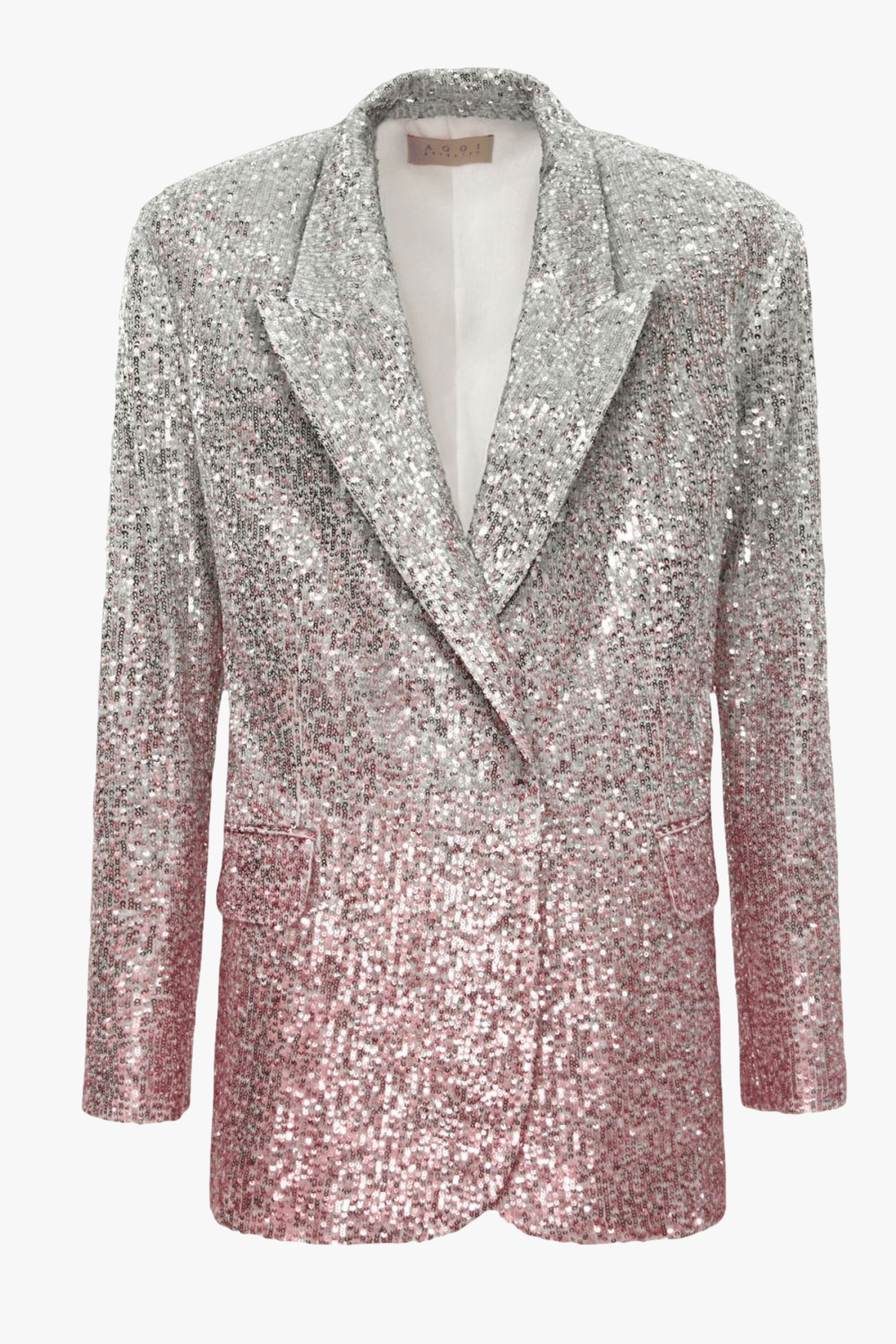 Sequin Blazer Gioia Silver Peony made by HALEWSKI