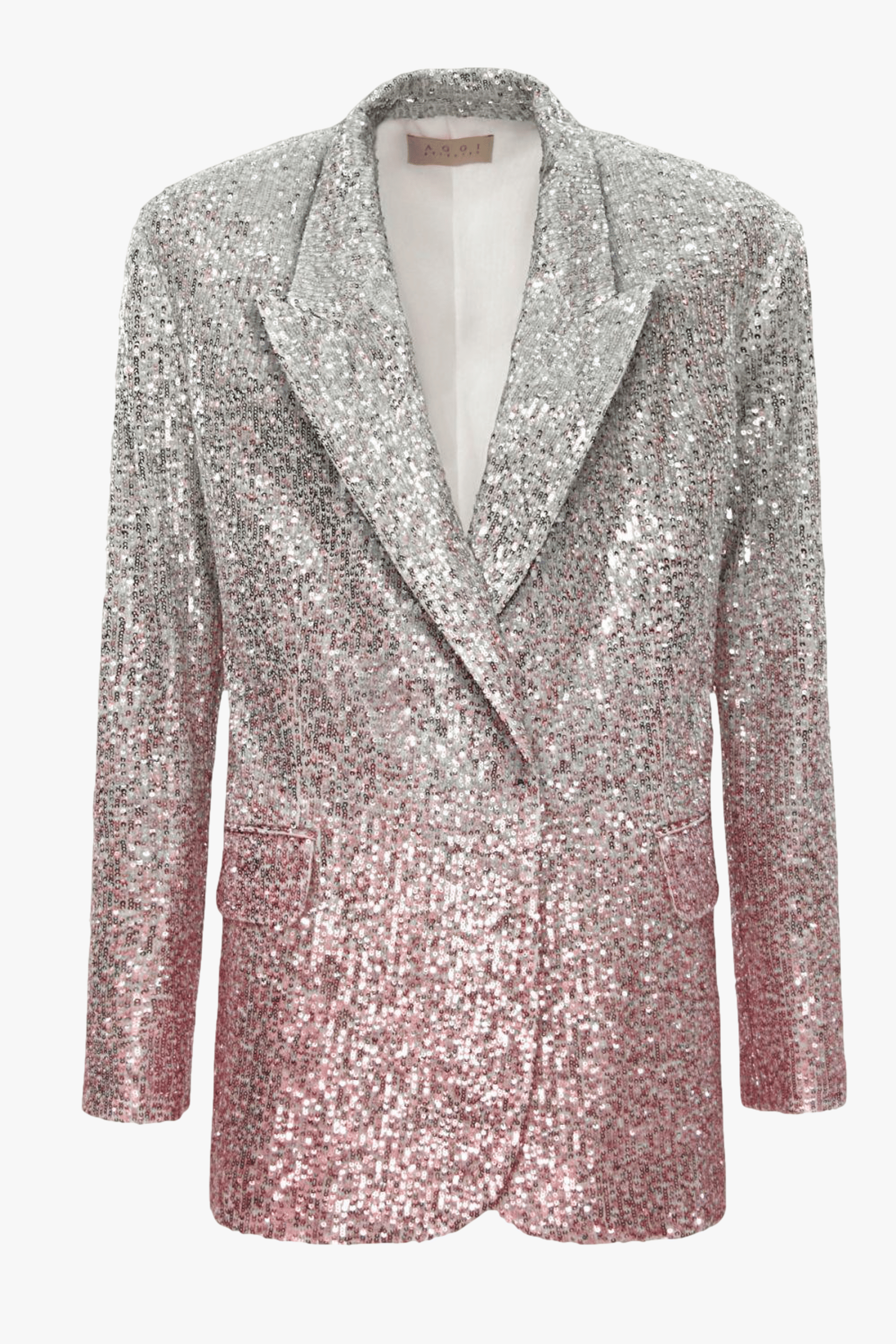 Sequin Blazer Gioia Silver Peony made by HALEWSKI