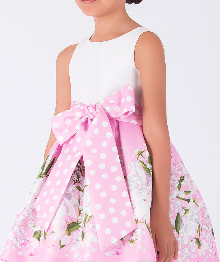 Malibloom Bow Dress made by Mama Luma