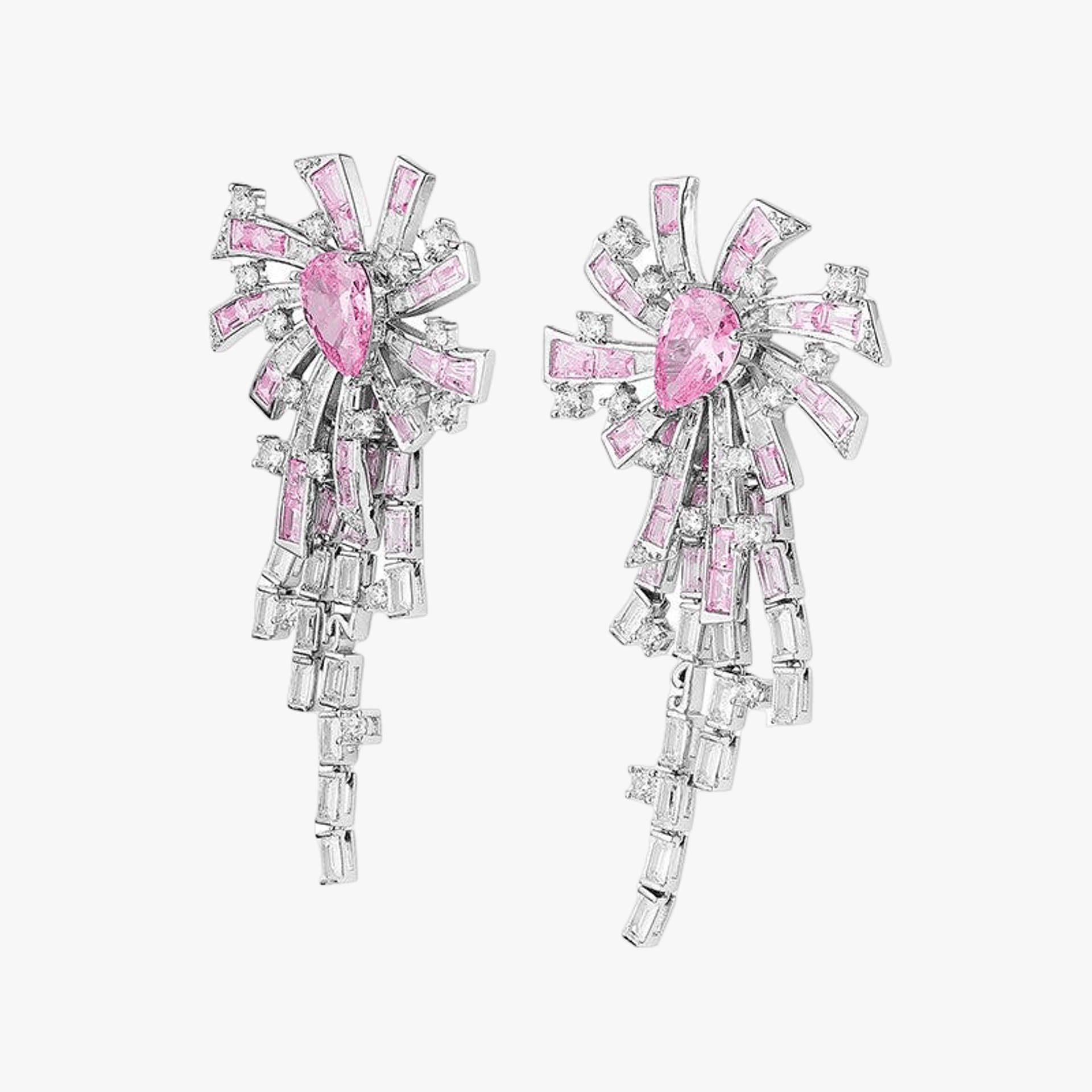 Candace Tassel Earrings (Pink) (Final Sale) in Pink made by Nana Jacqueline
