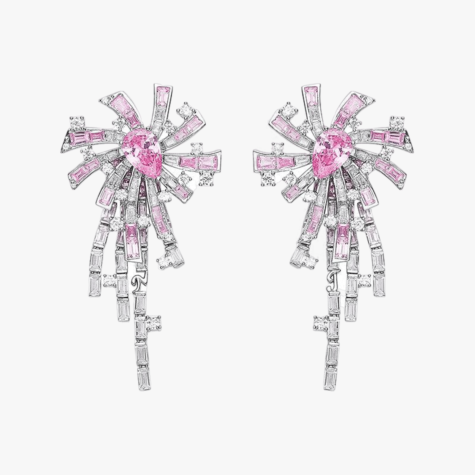 Candace Tassel Earrings (Pink) (Final Sale) in Pink made by Nana Jacqueline