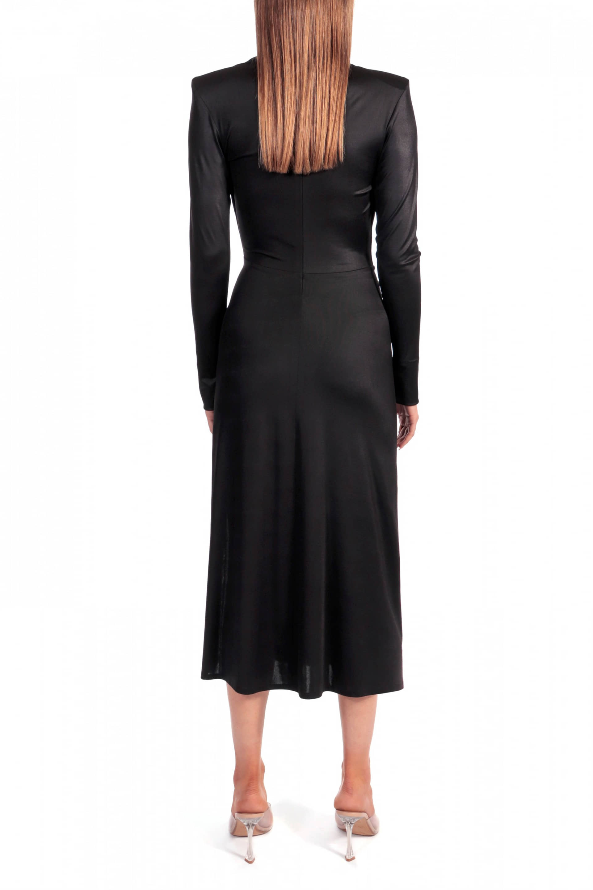 Dress Adriana Midi Power Black made by HALEWSKI