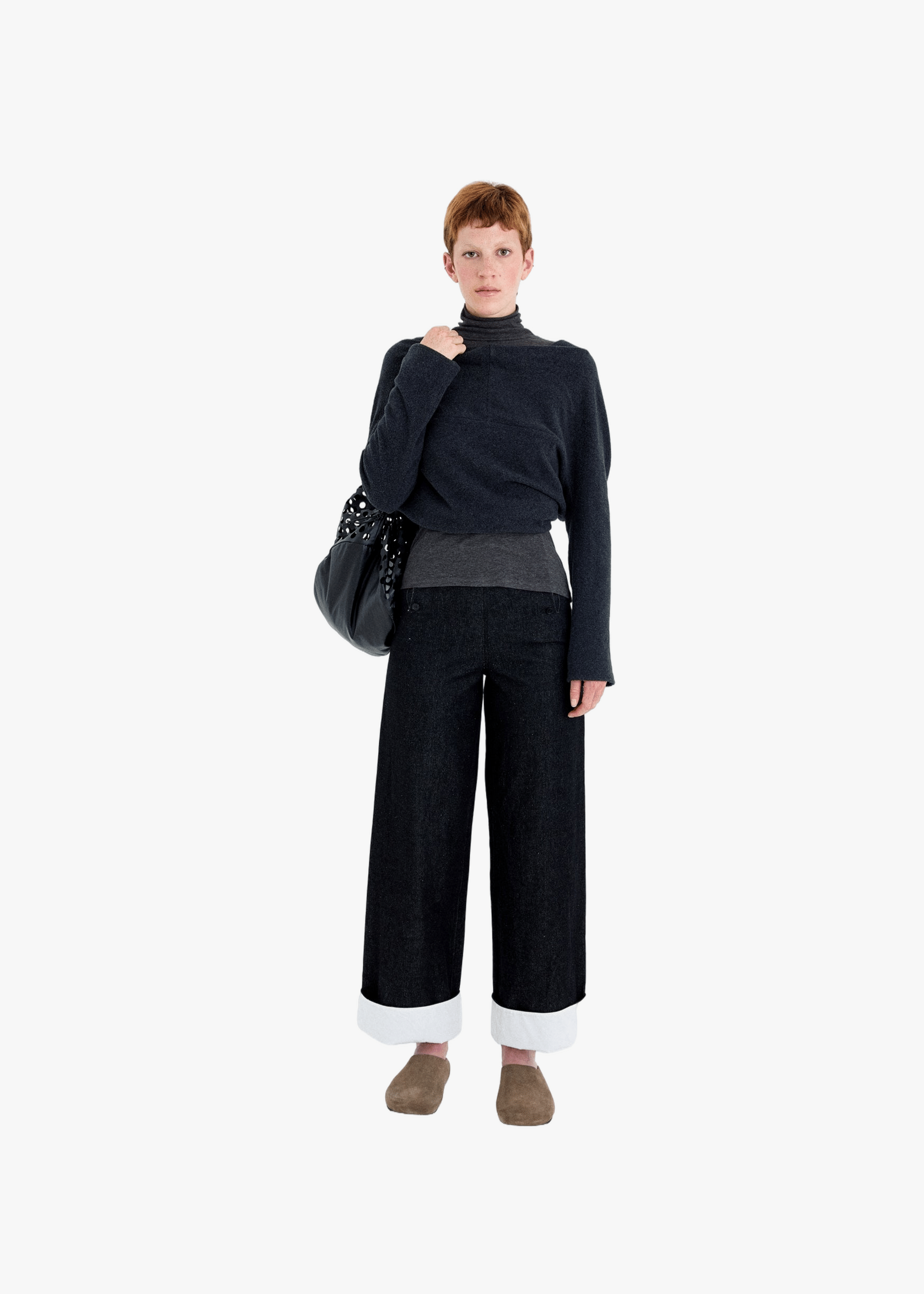 FLEECE REVERSIBLE TWISTED TOP made by YIBRI