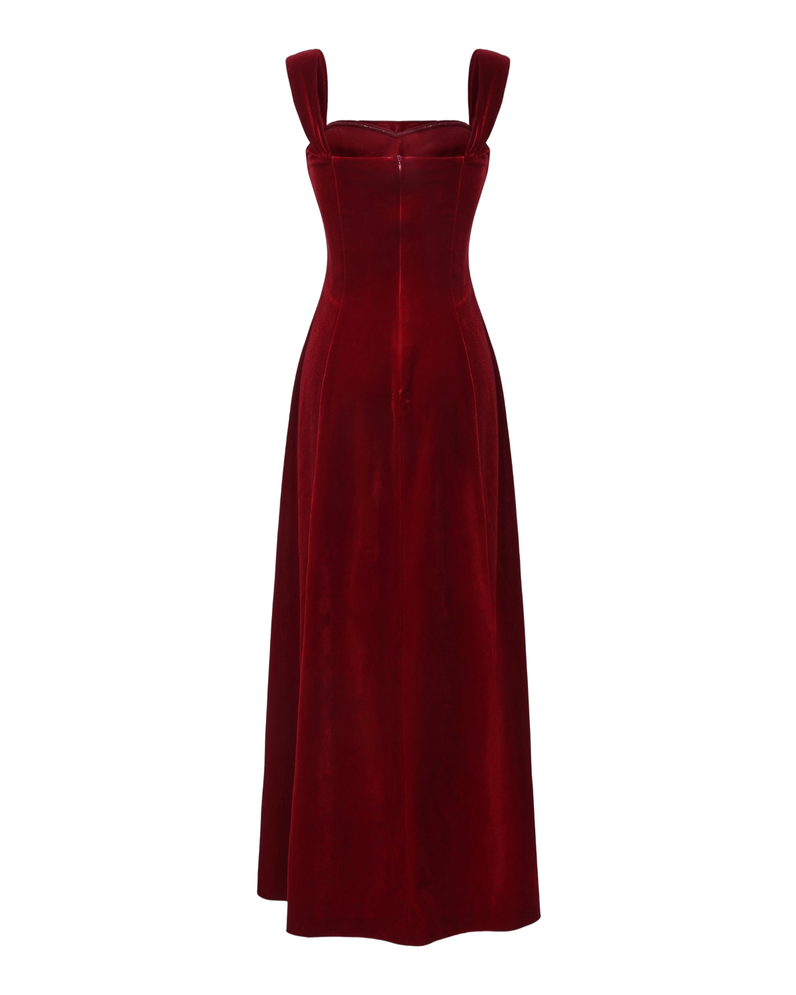 Belle Velvet Maxi Dress (Red) made by Nana Jacqueline