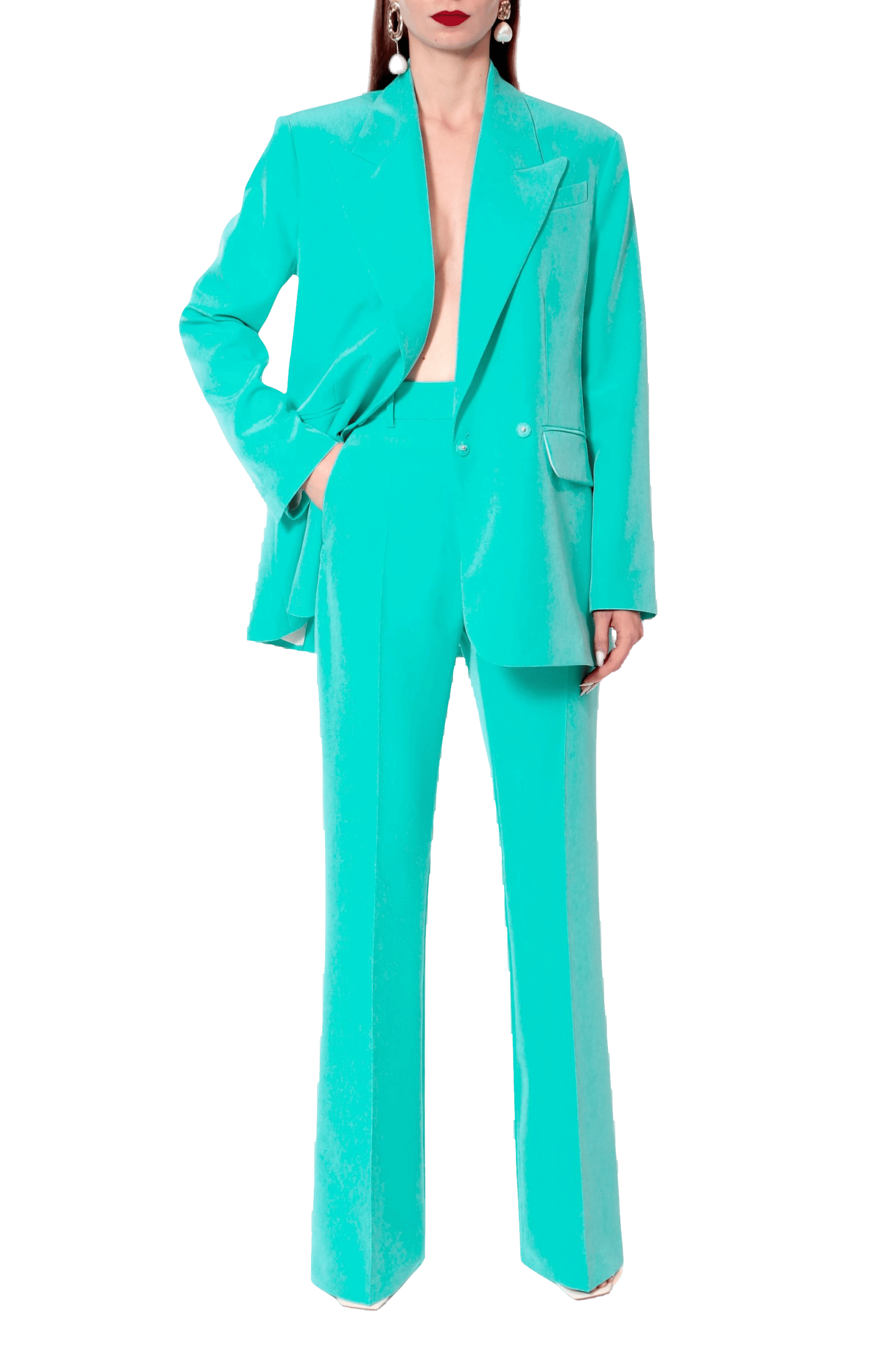 Pants Kyle Mexicali Turquoise made by HALEWSKI