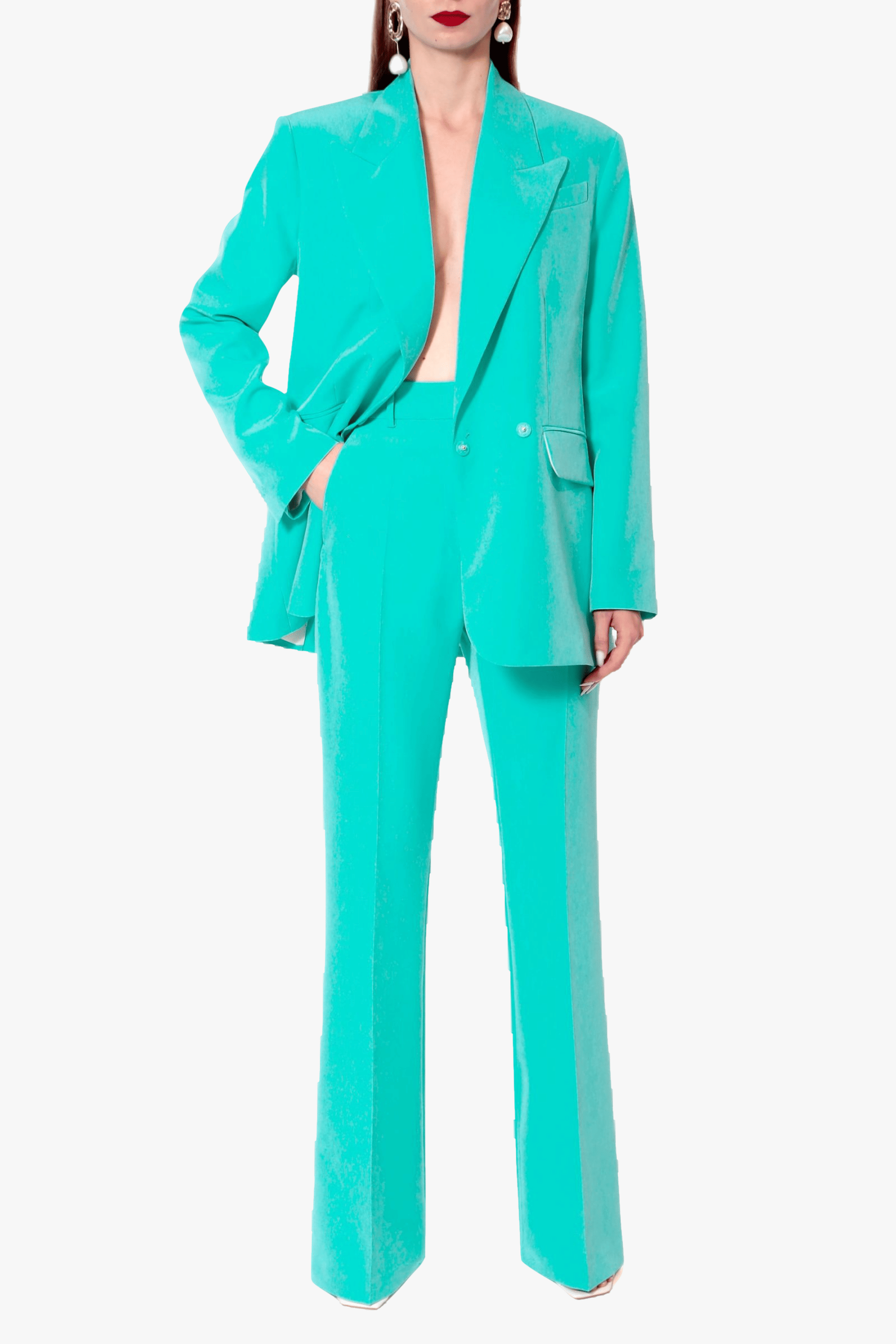 Pants Kyle Mexicali Turquoise made by HALEWSKI