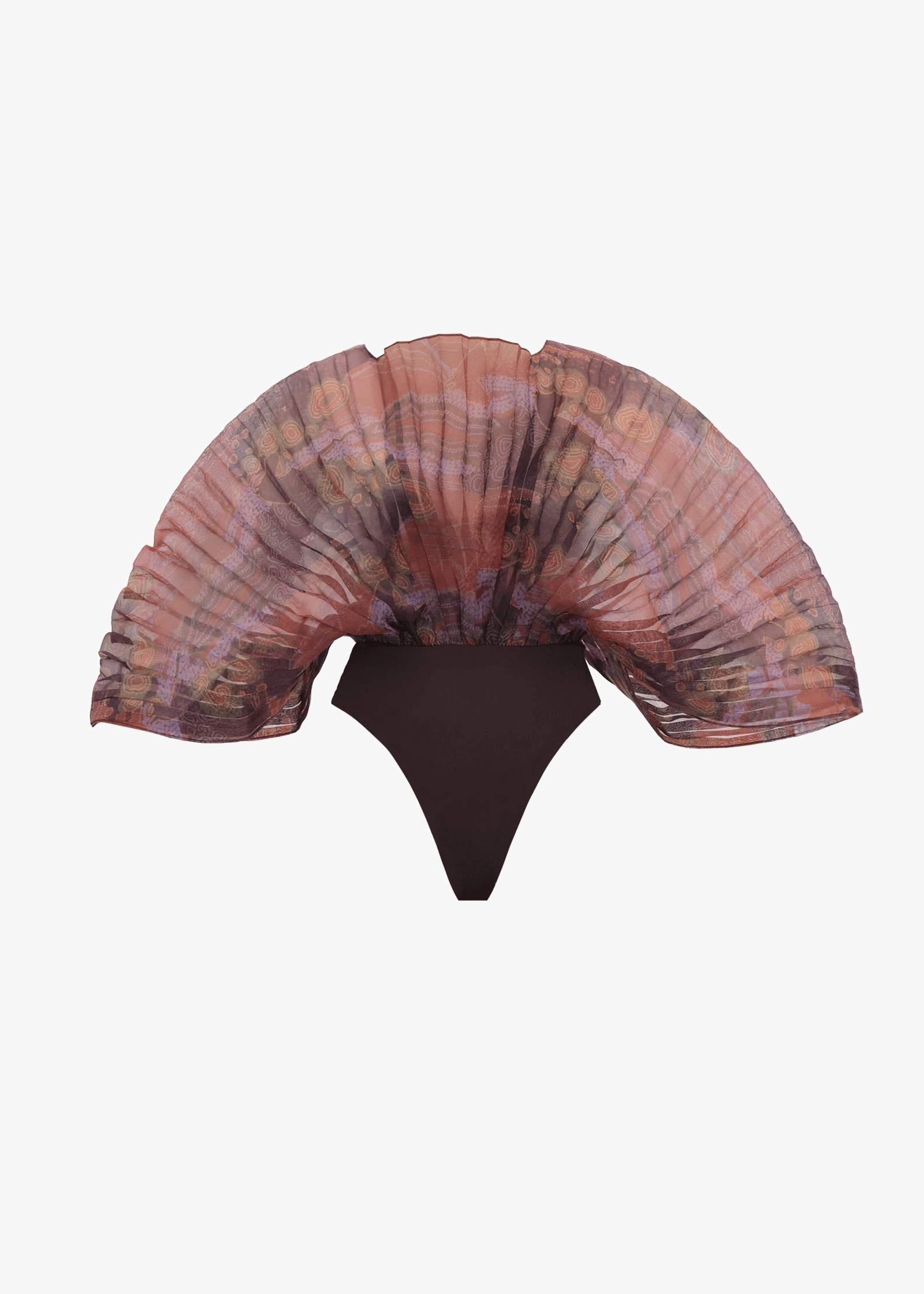 SOMBRA BODYSUIT - KAVA PRINT made by Andrea Iyamah