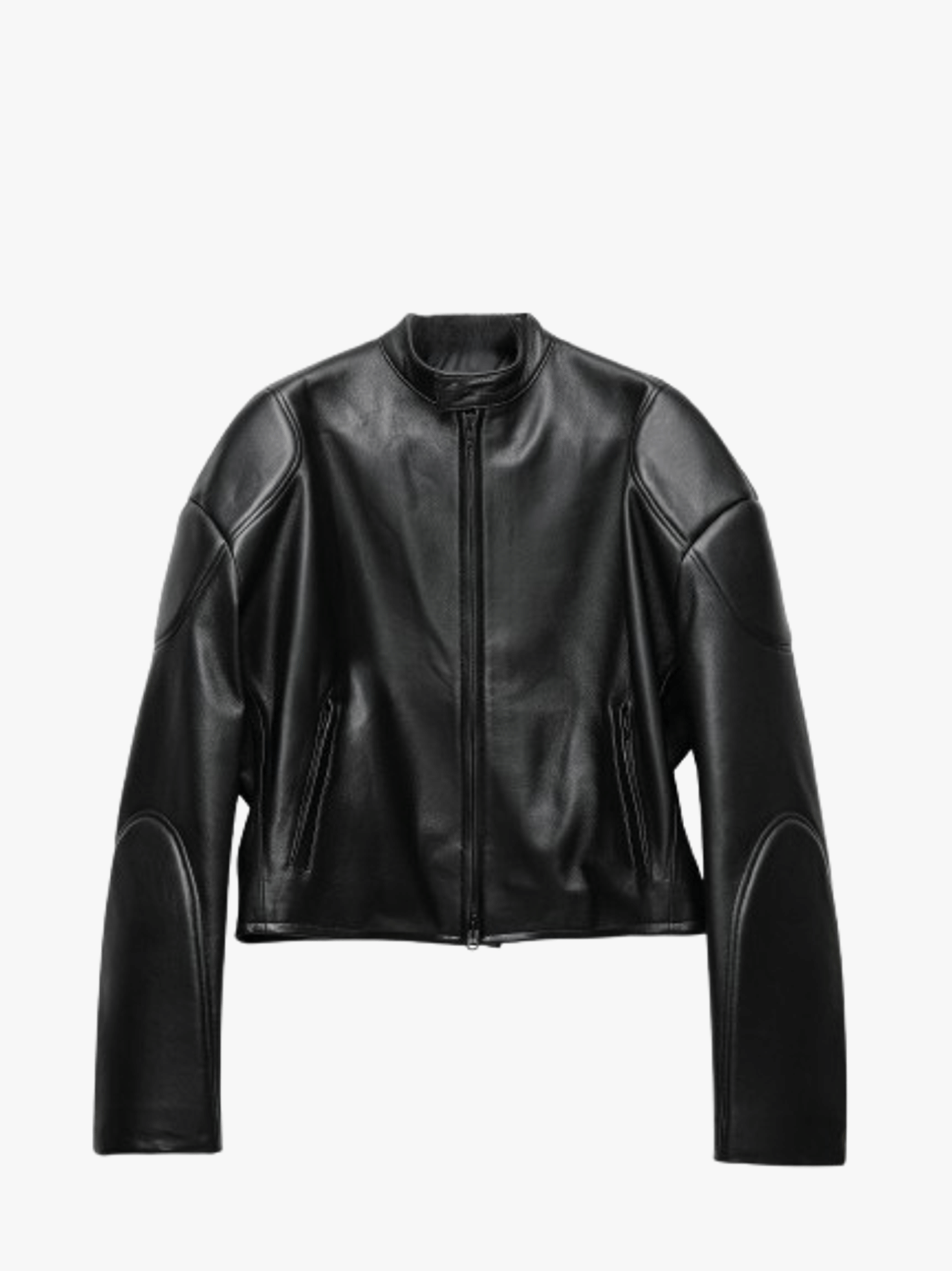Leather moto jacket made by AFTERHOURS