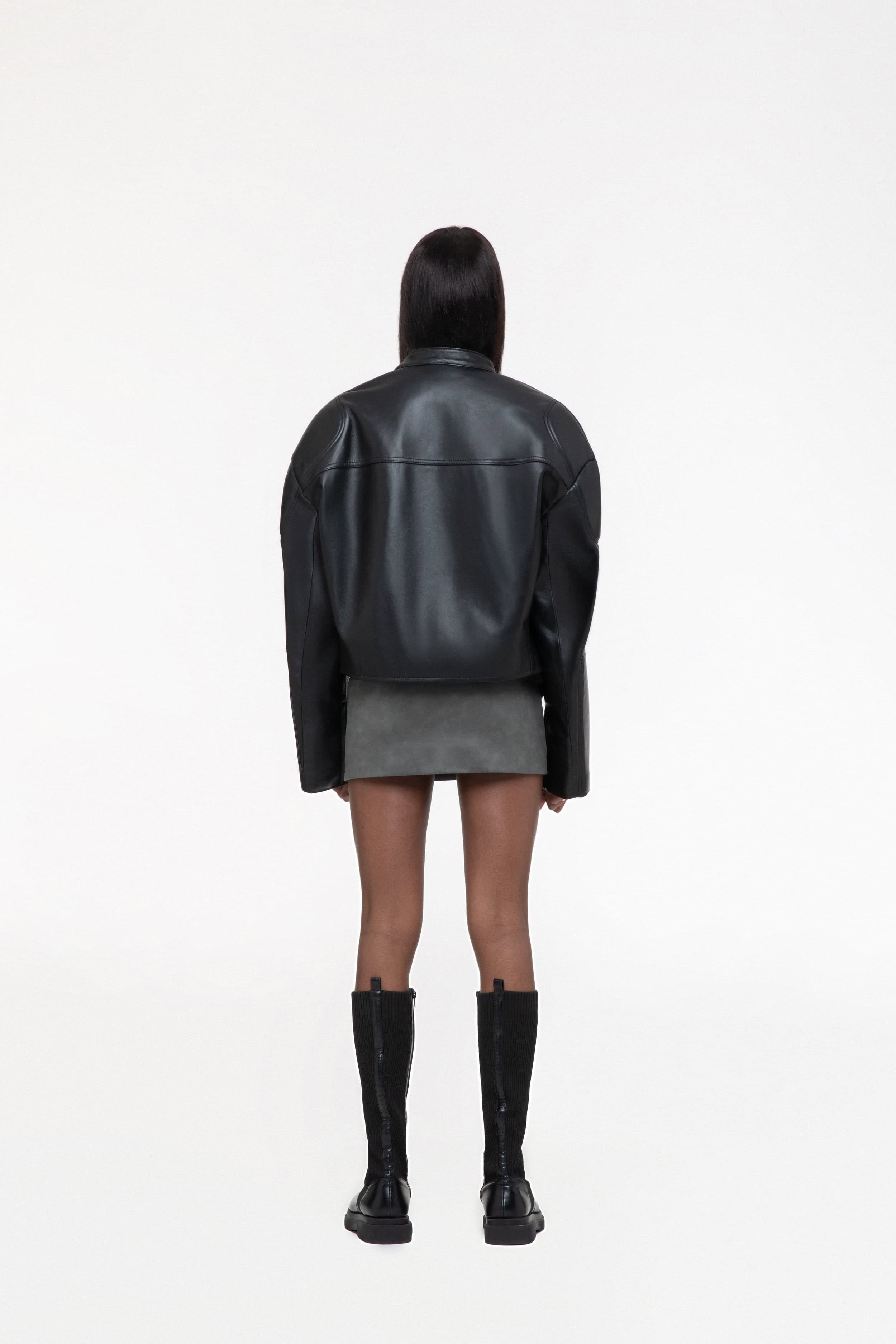 Leather moto jacket made by AFTERHOURS