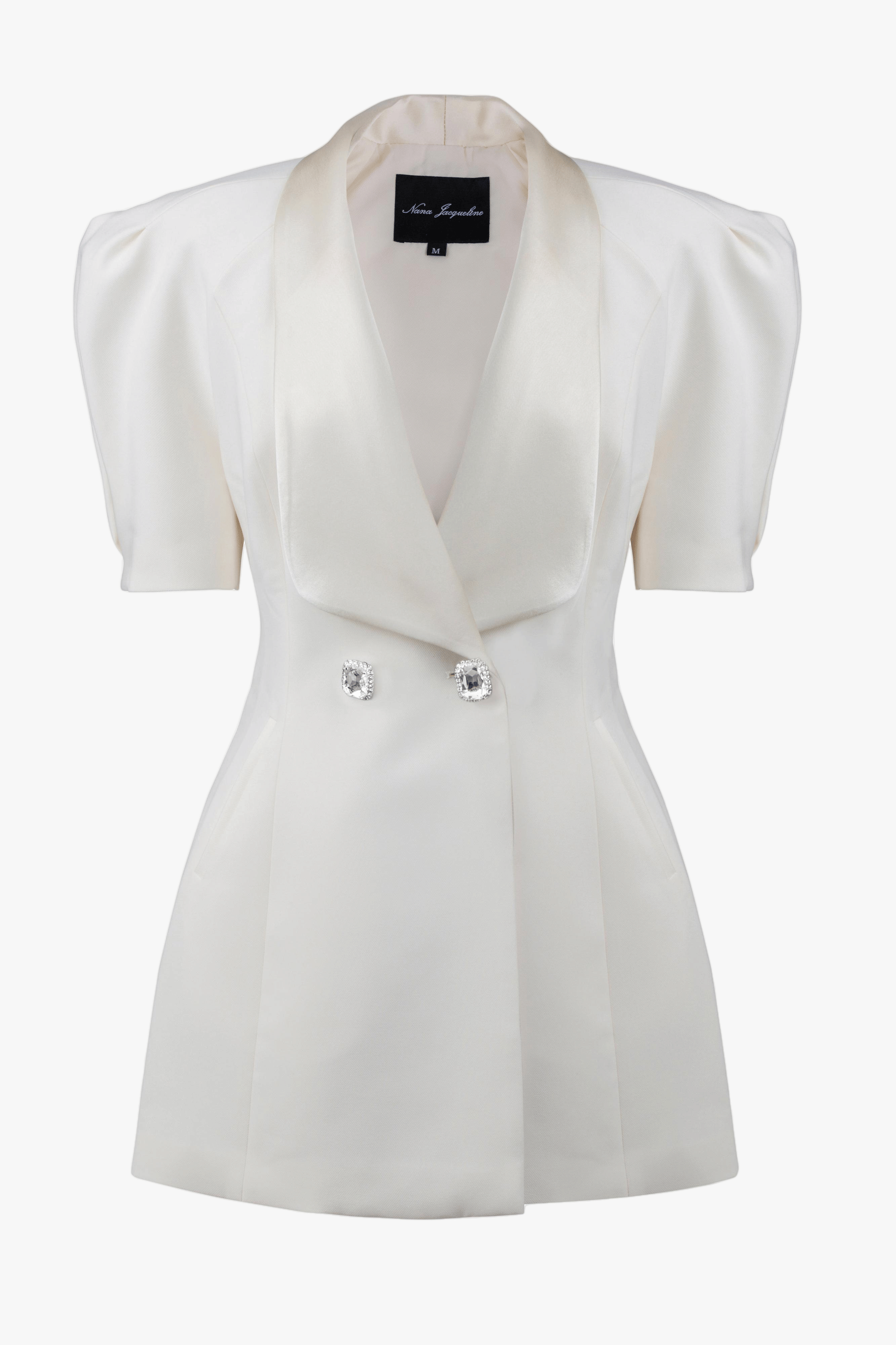 Alia Dress (White) in White made by Nana Jacqueline