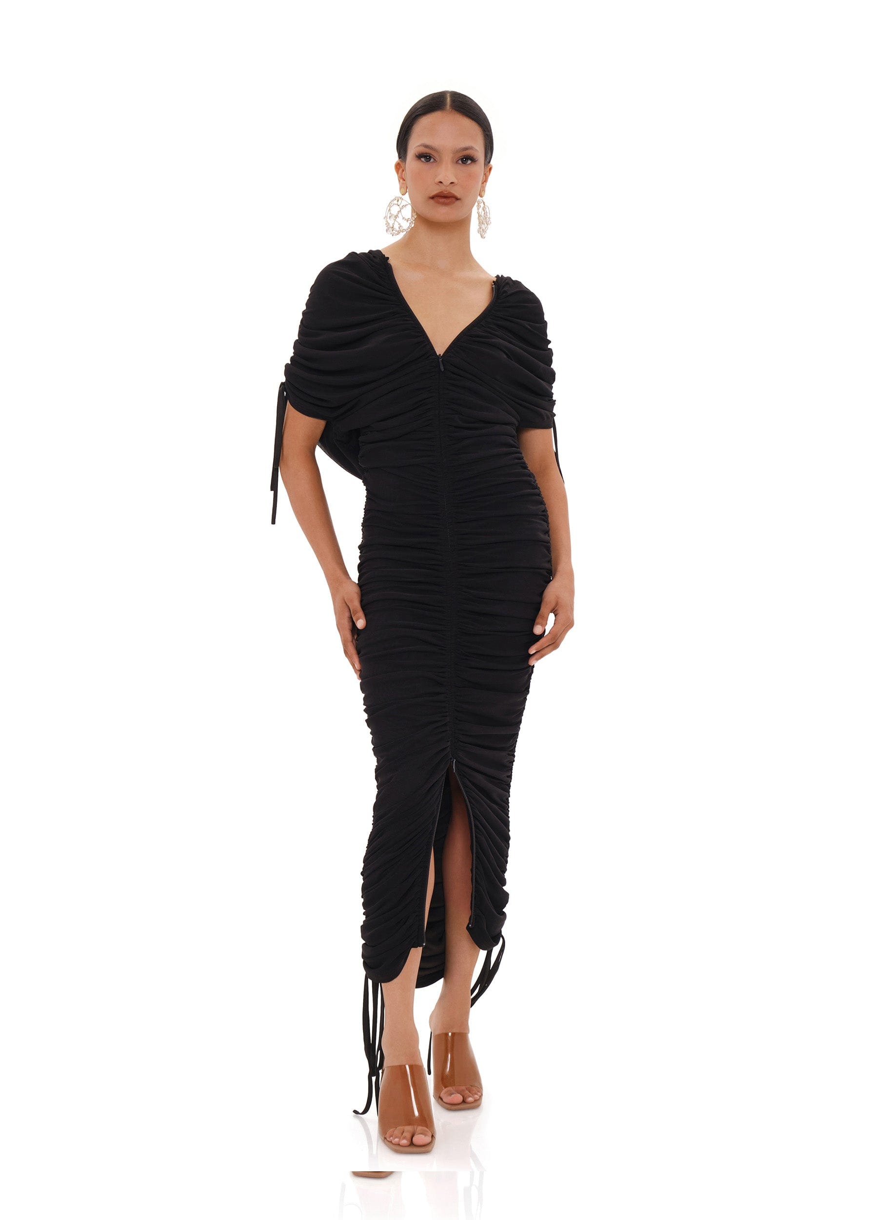 RATU MESH DRESS - BLACK made by Andrea Iyamah