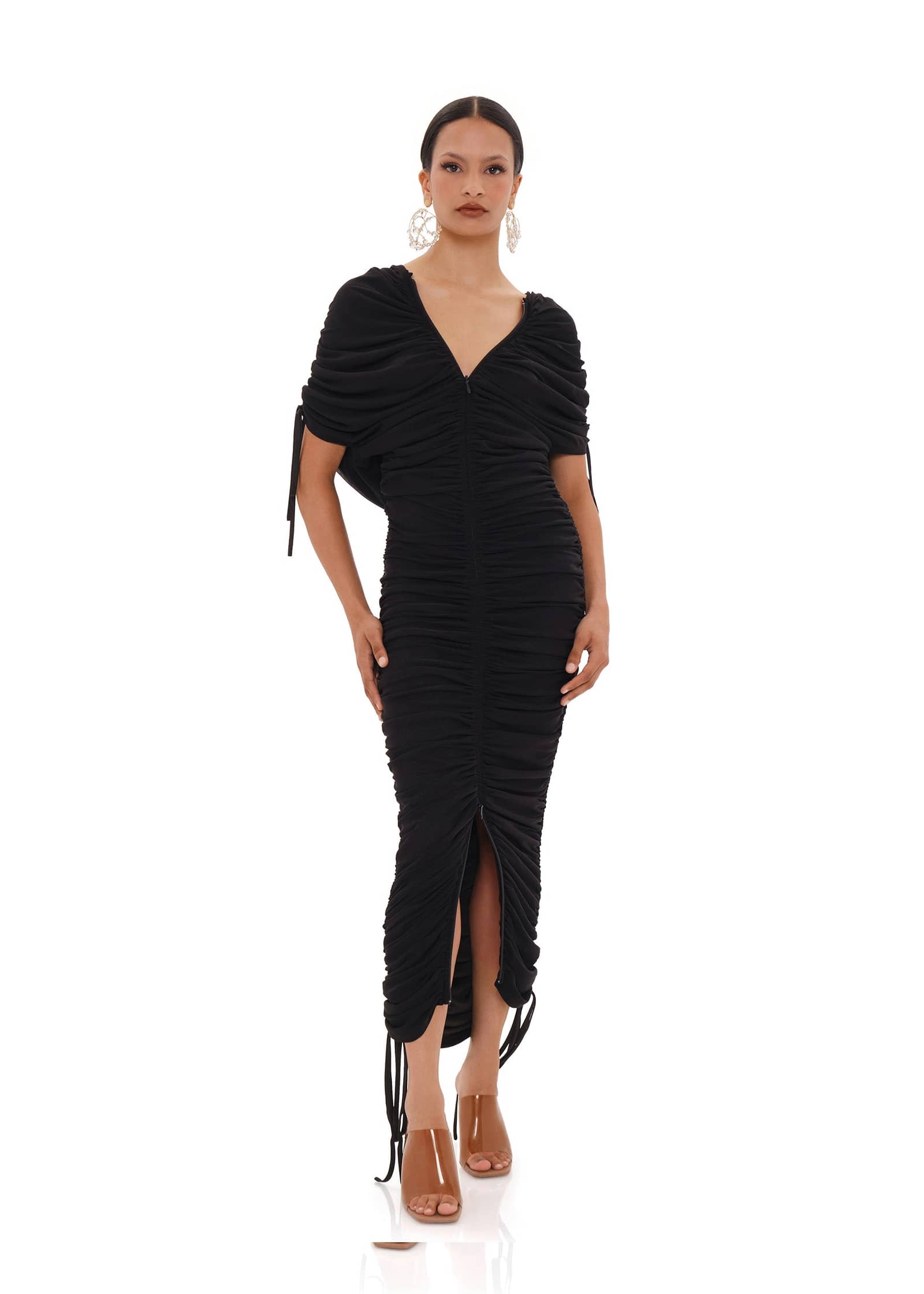 RATU MESH DRESS - BLACK made by Andrea Iyamah