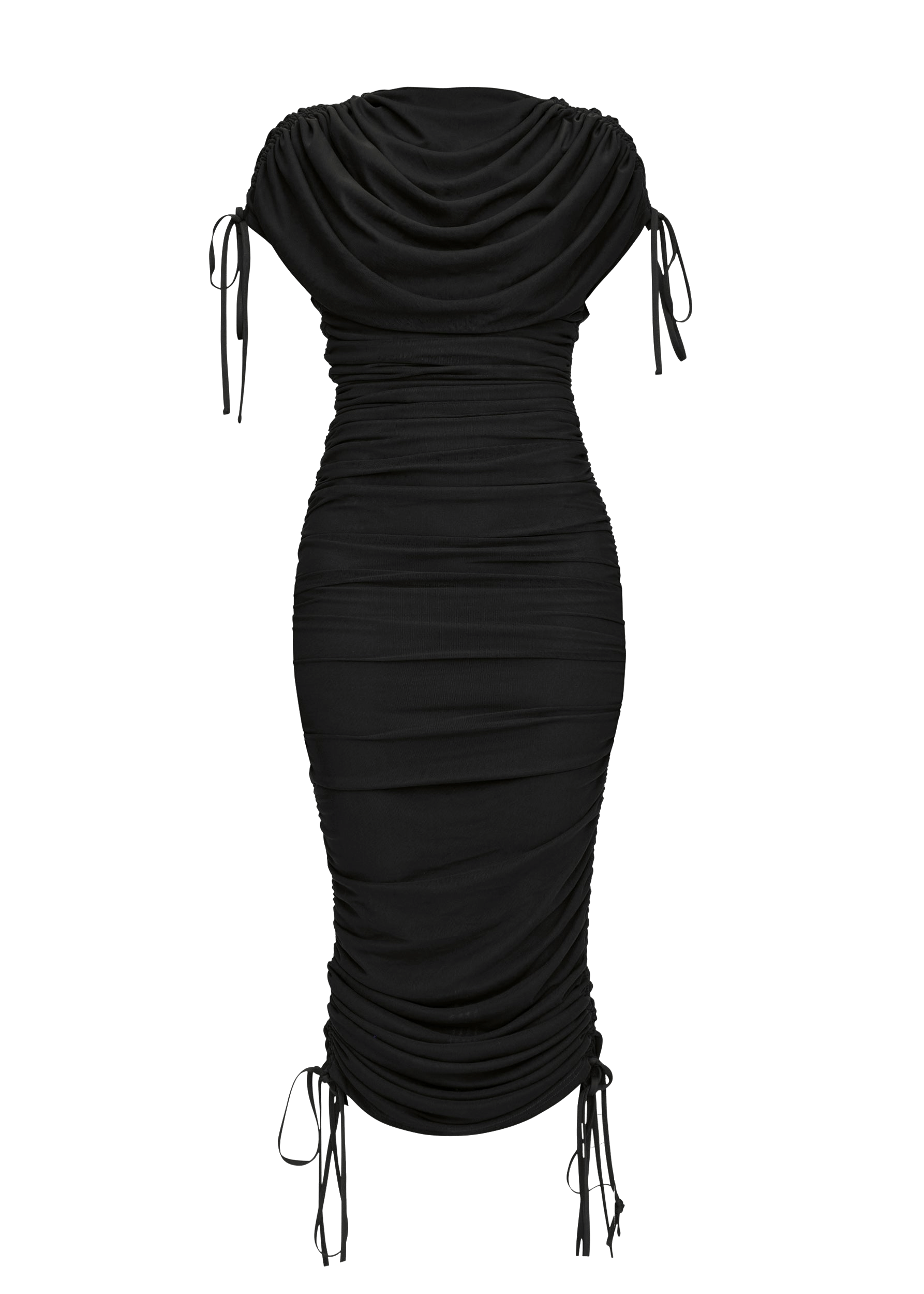 RATU MESH DRESS - BLACK made by Andrea Iyamah