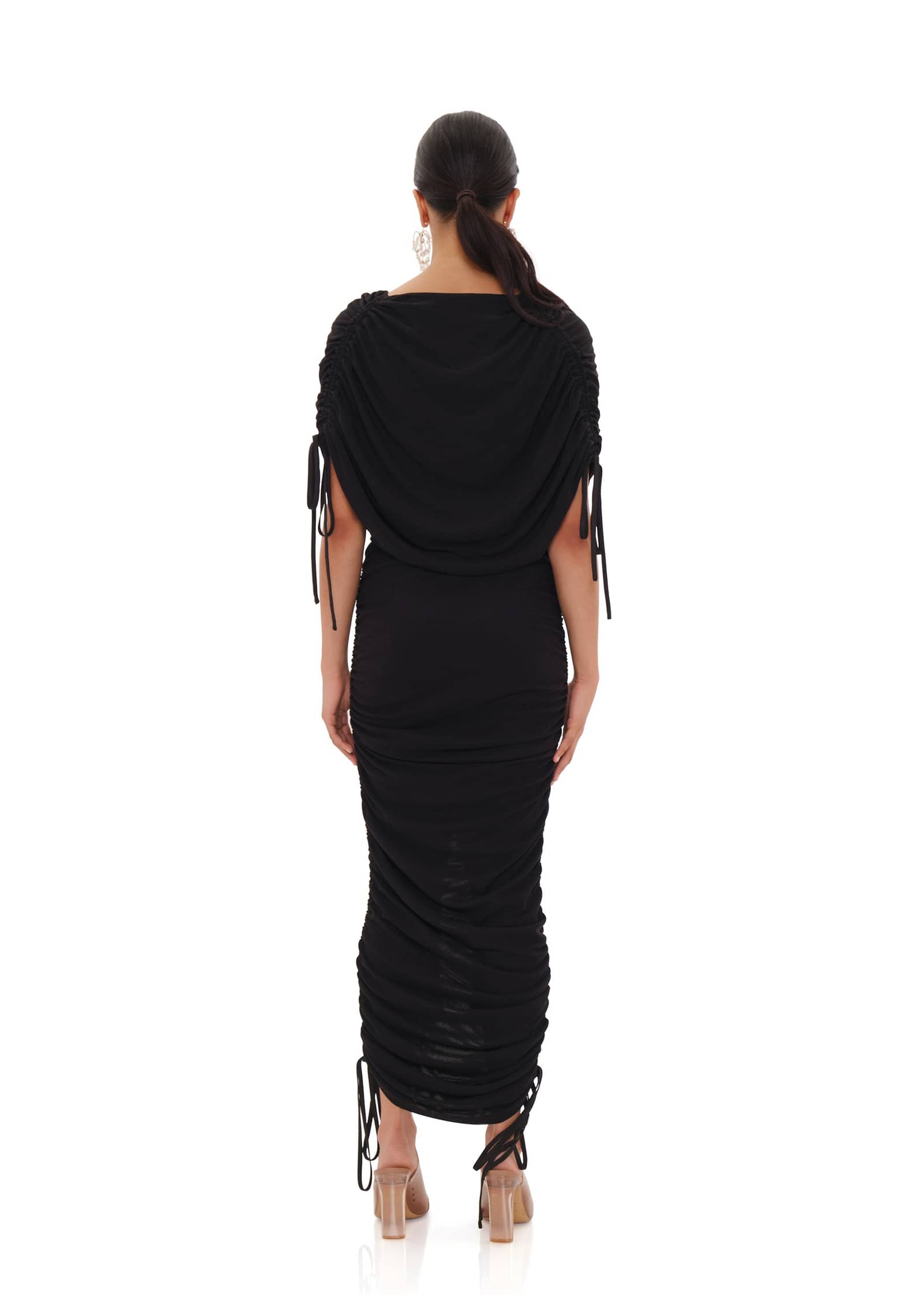 RATU MESH DRESS - BLACK made by Andrea Iyamah
