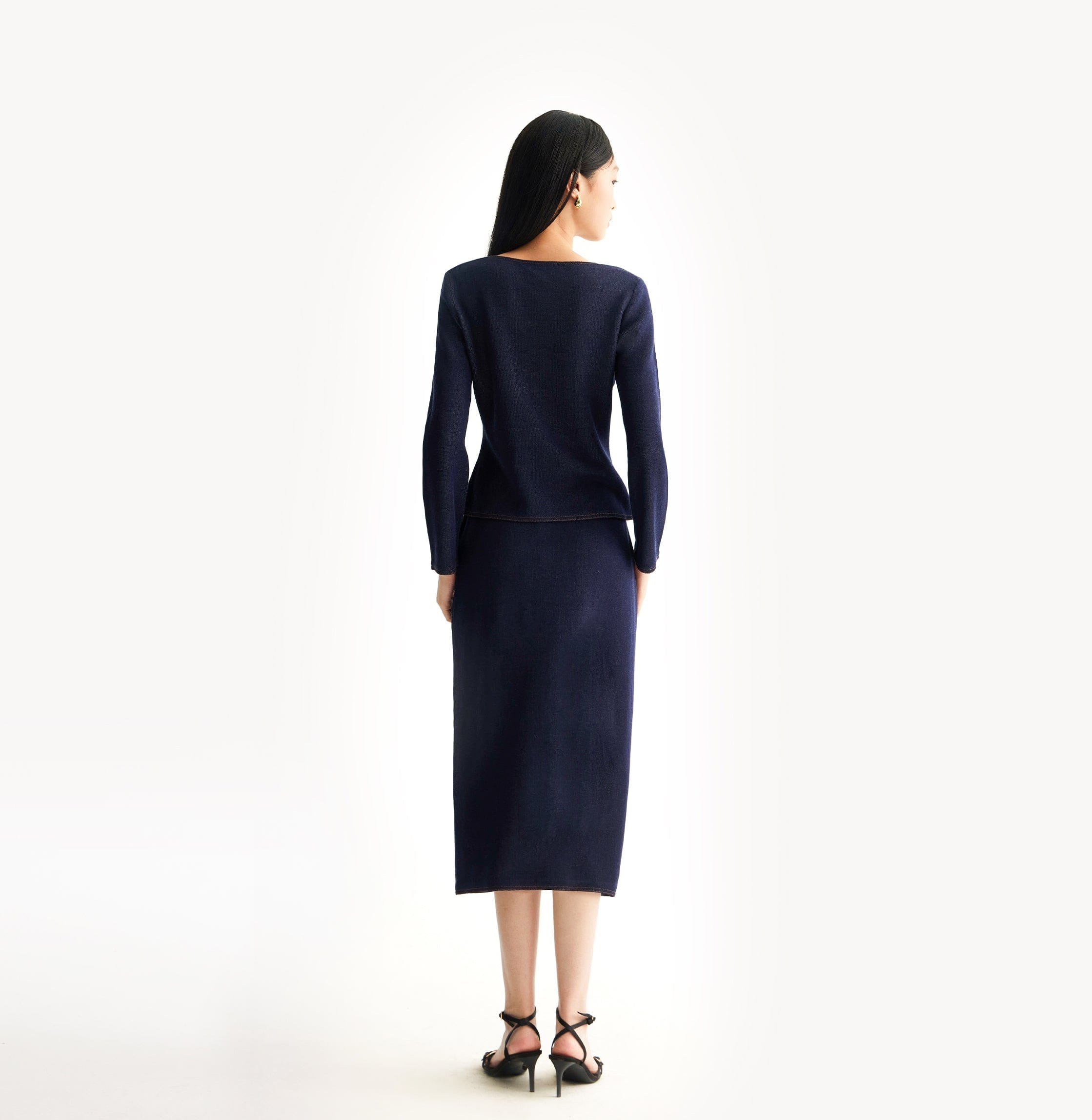 DENIM-LOOK SKIRT made by CRUSH Collection