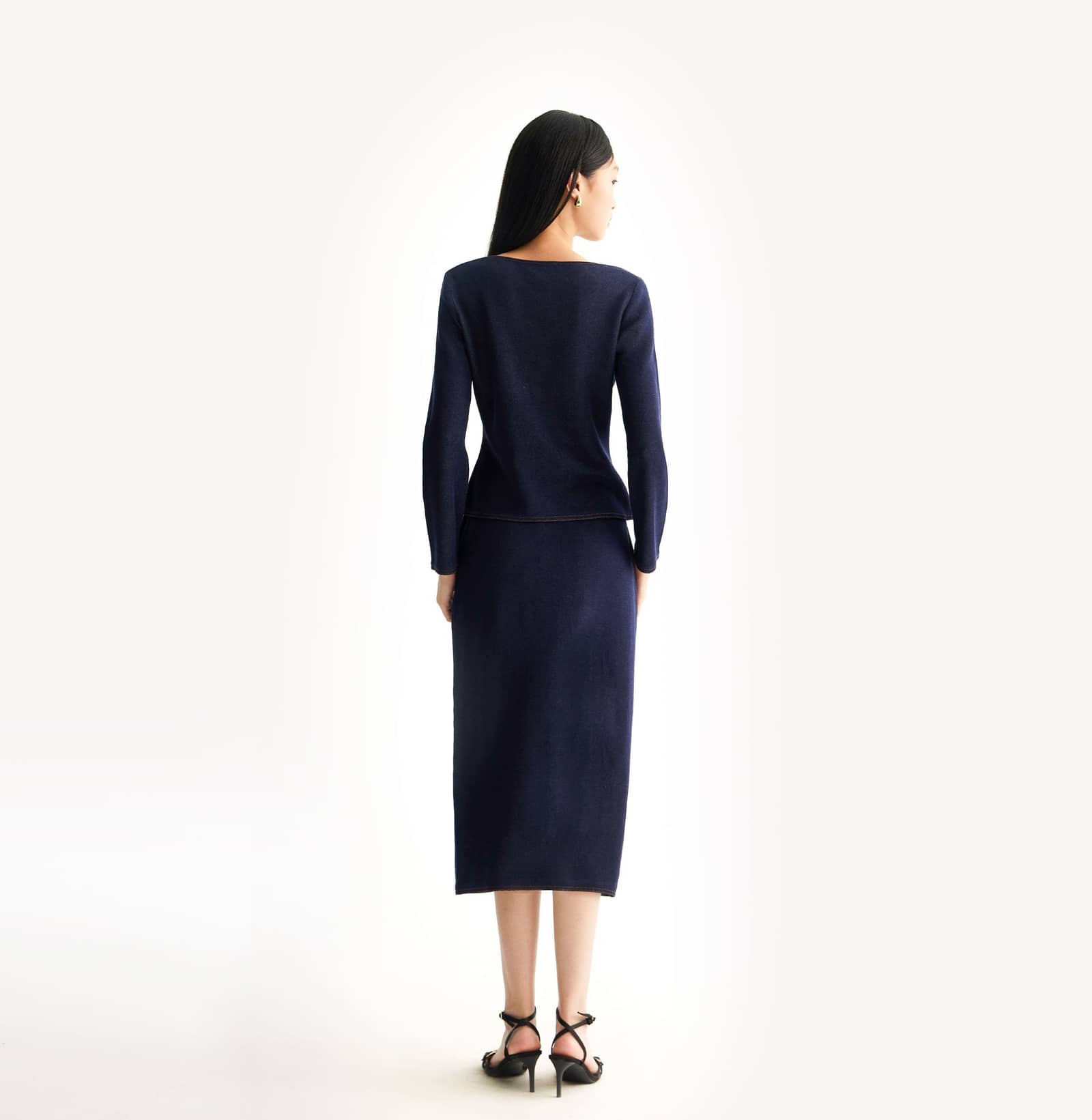 DENIM-LOOK SKIRT made by CRUSH Collection