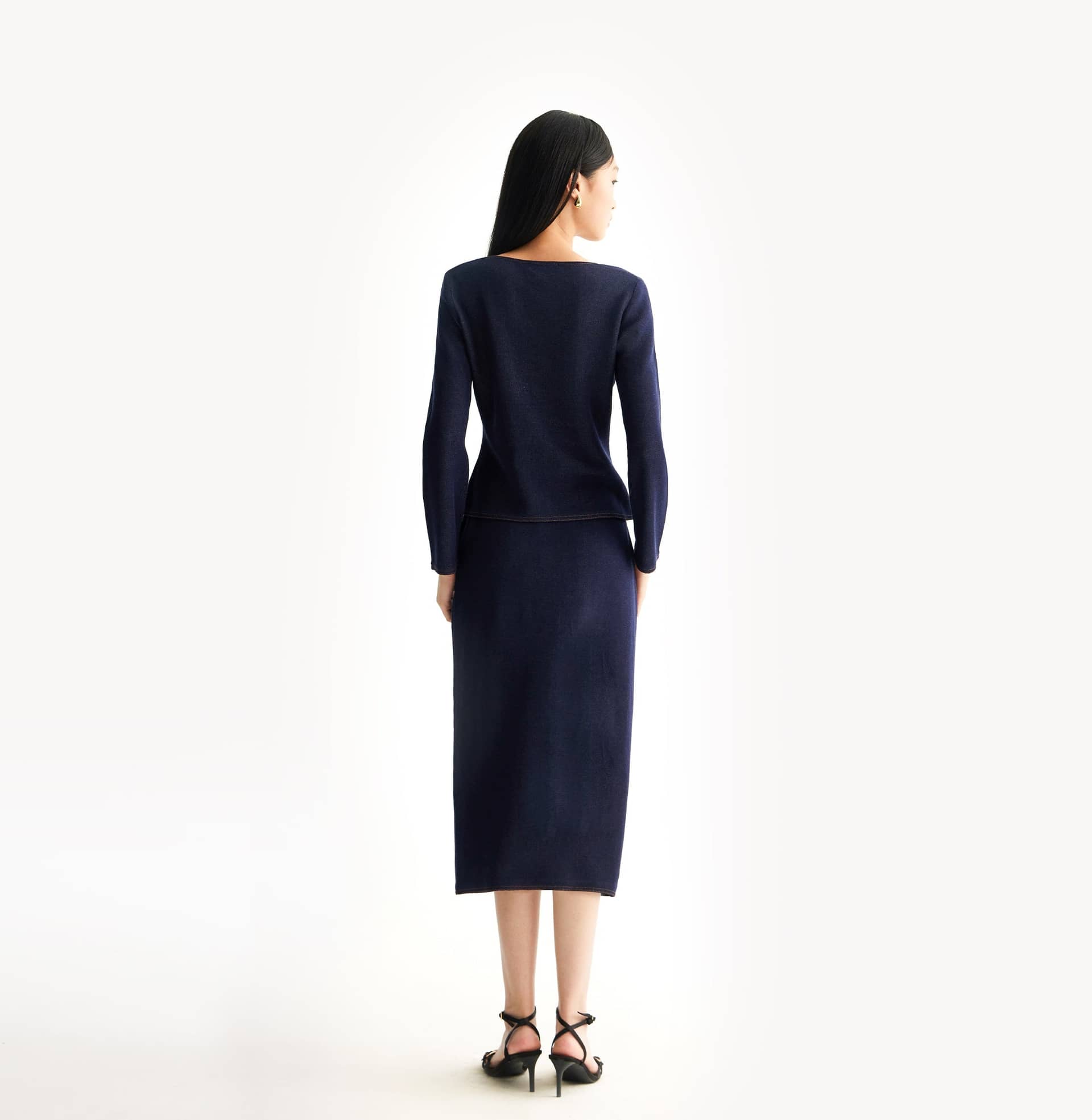 DENIM-LOOK SKIRT made by CRUSH Collection