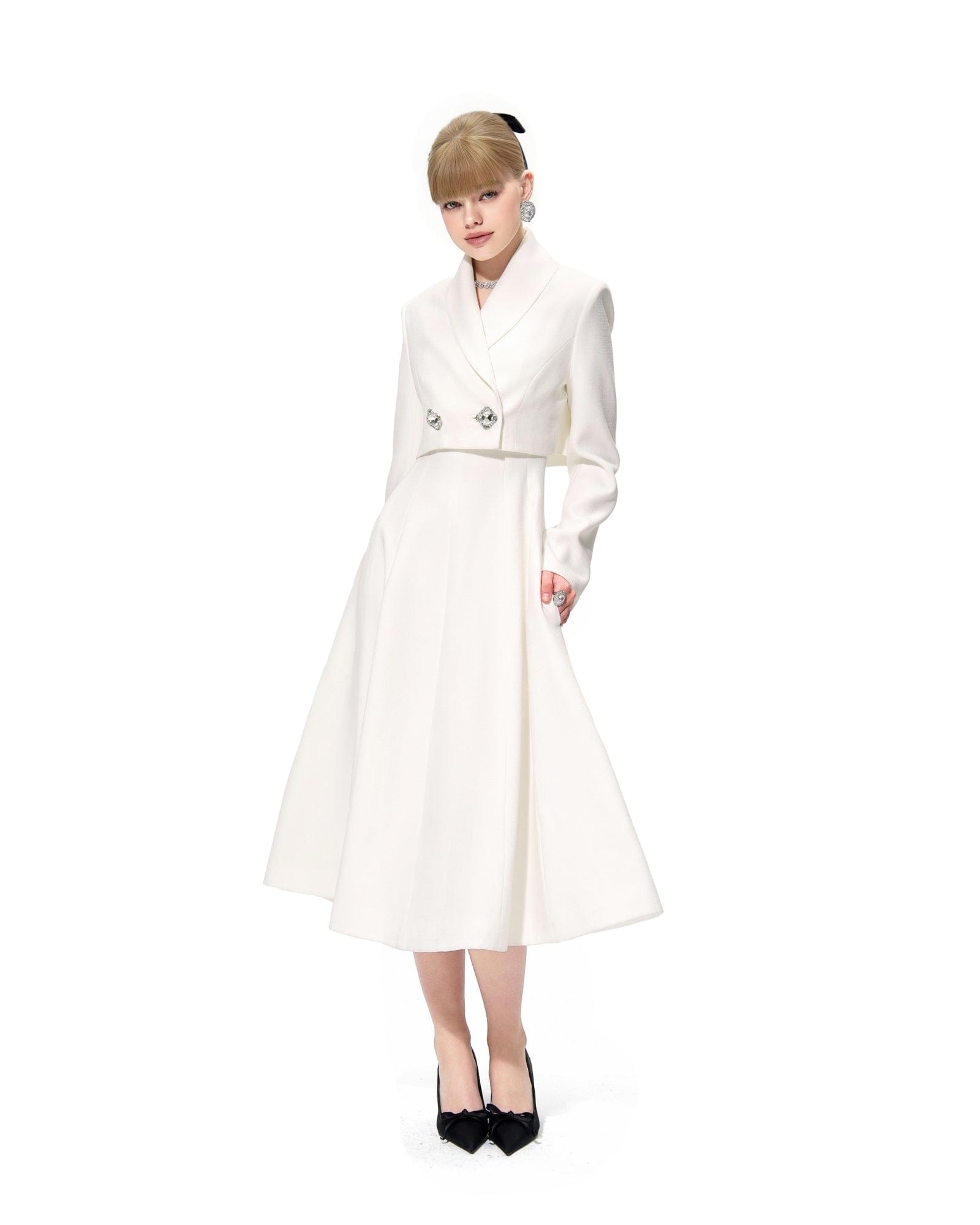 Josephine Dress (White) made by Nana Jacqueline