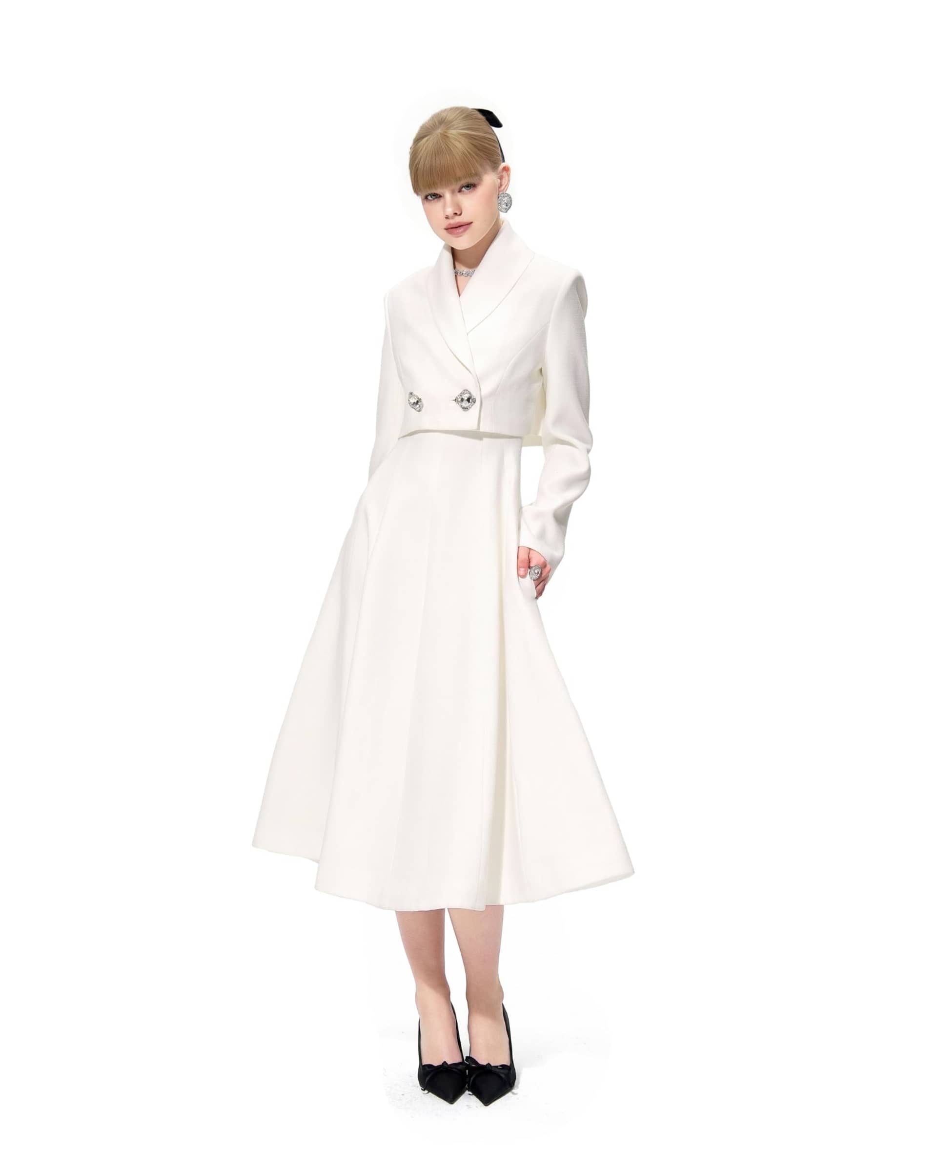 Josephine Dress (White) made by Nana Jacqueline