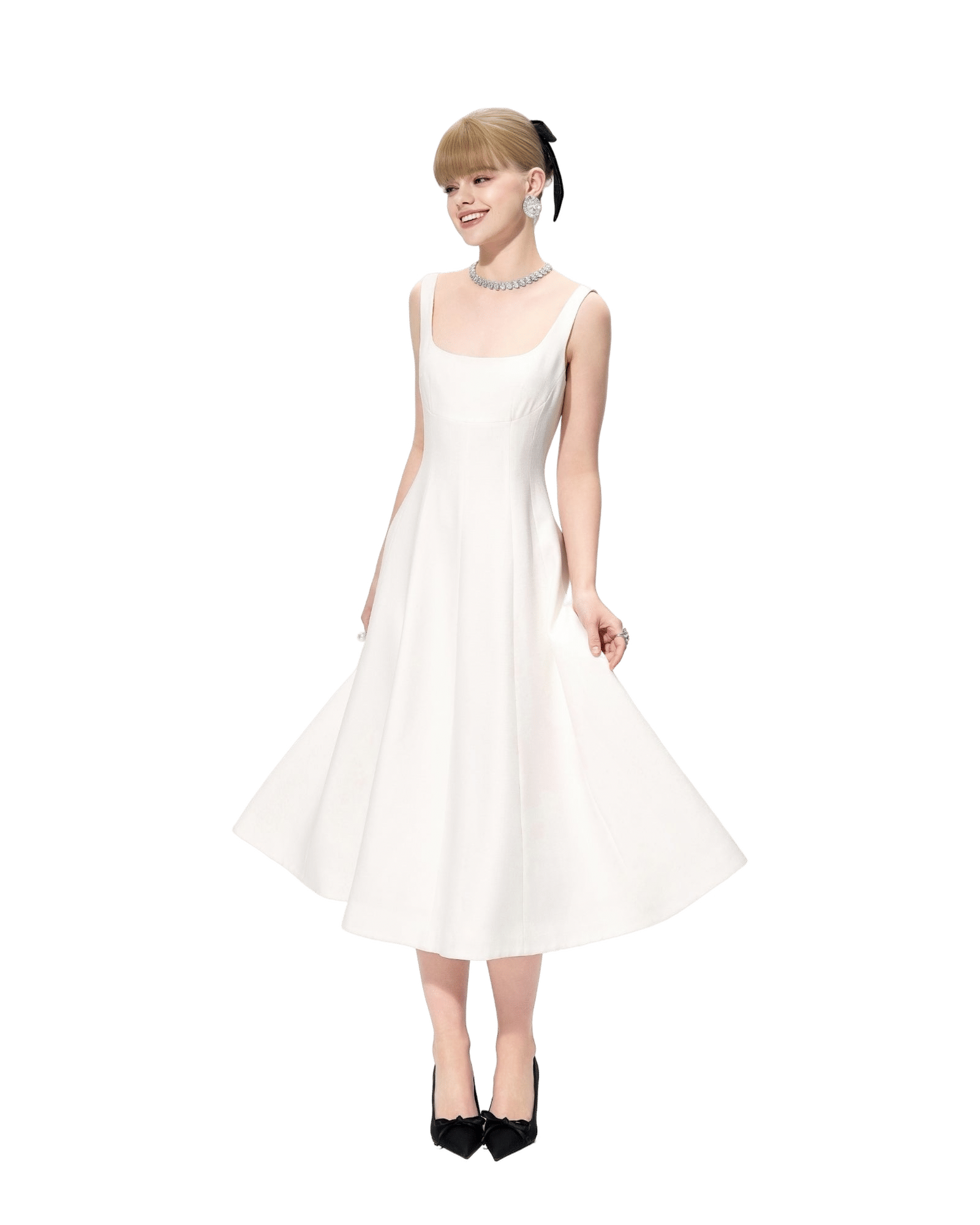 Josephine Dress (White) made by Nana Jacqueline