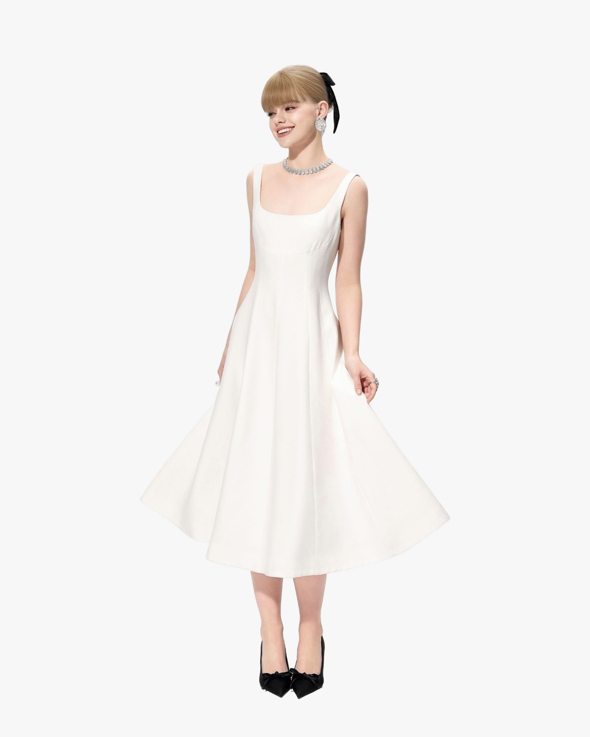 Josephine Dress (White) made by Nana Jacqueline