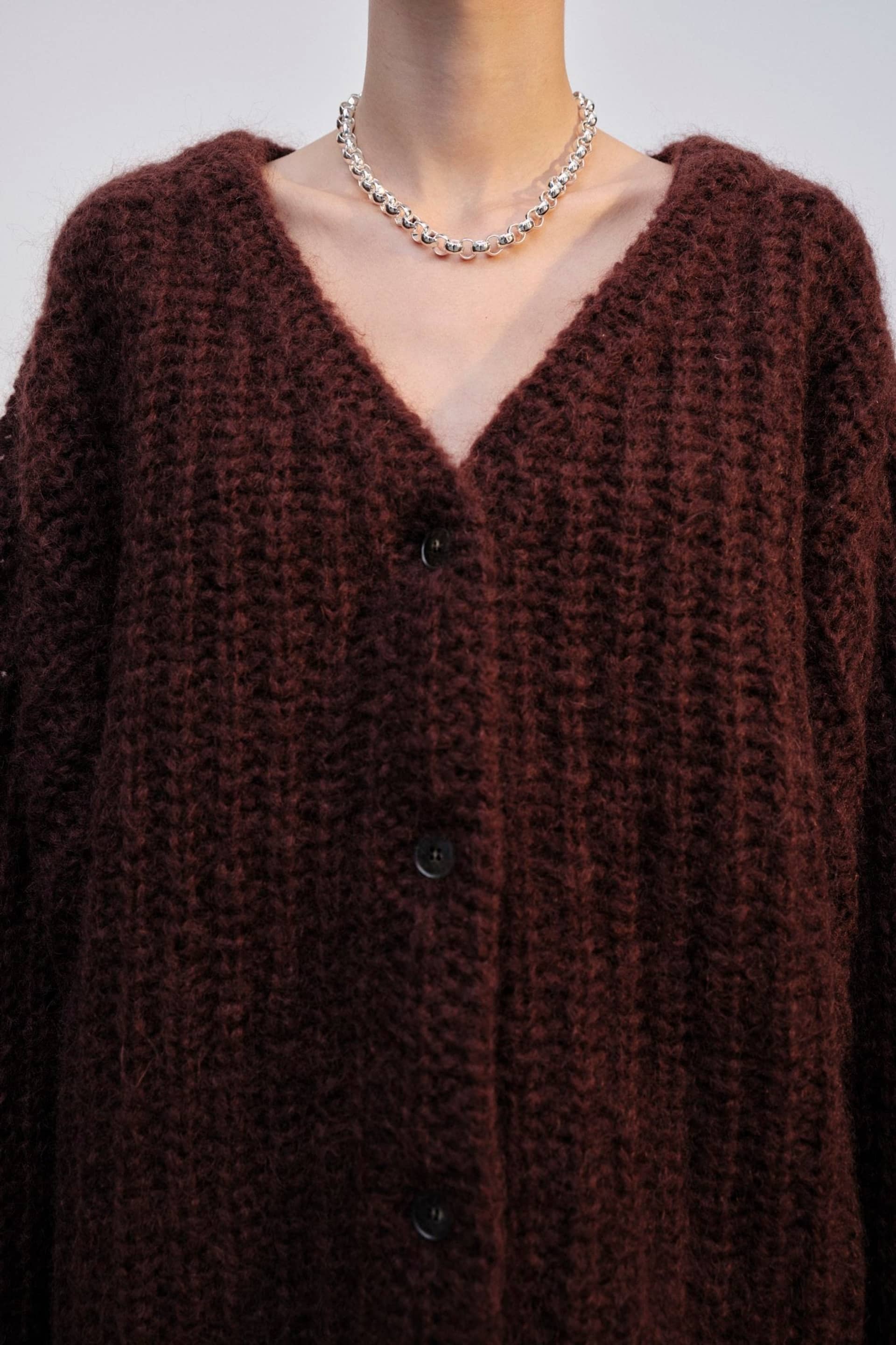 Ace Knit Cardigan - Oxblood made by HERSKIND