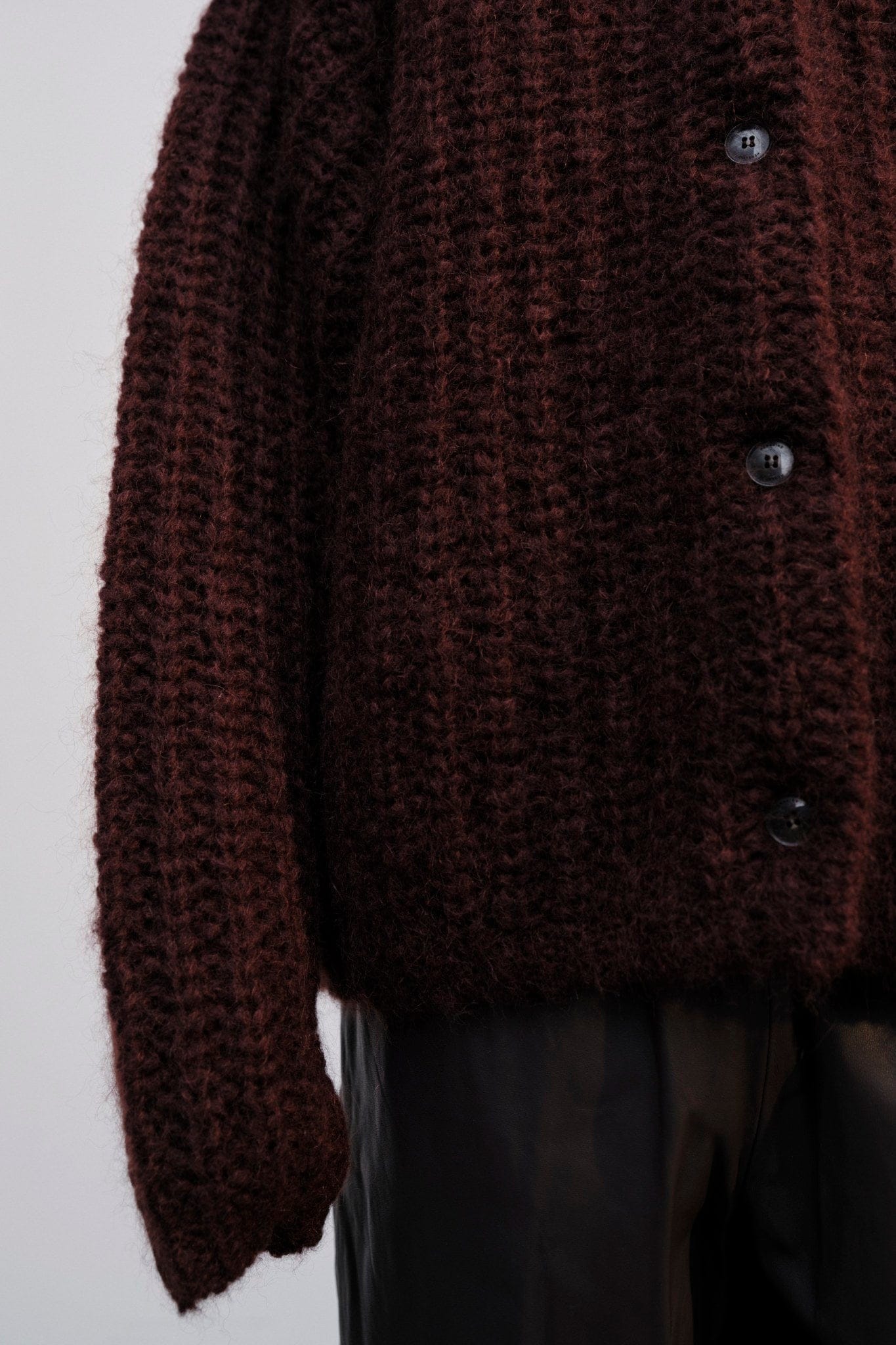 Ace Knit Cardigan - Oxblood made by HERSKIND