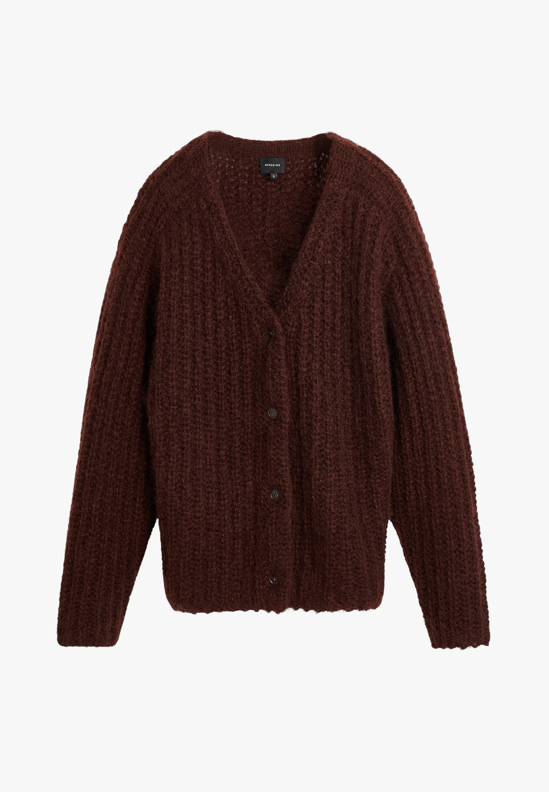Ace Knit Cardigan - Oxblood made by HERSKIND
