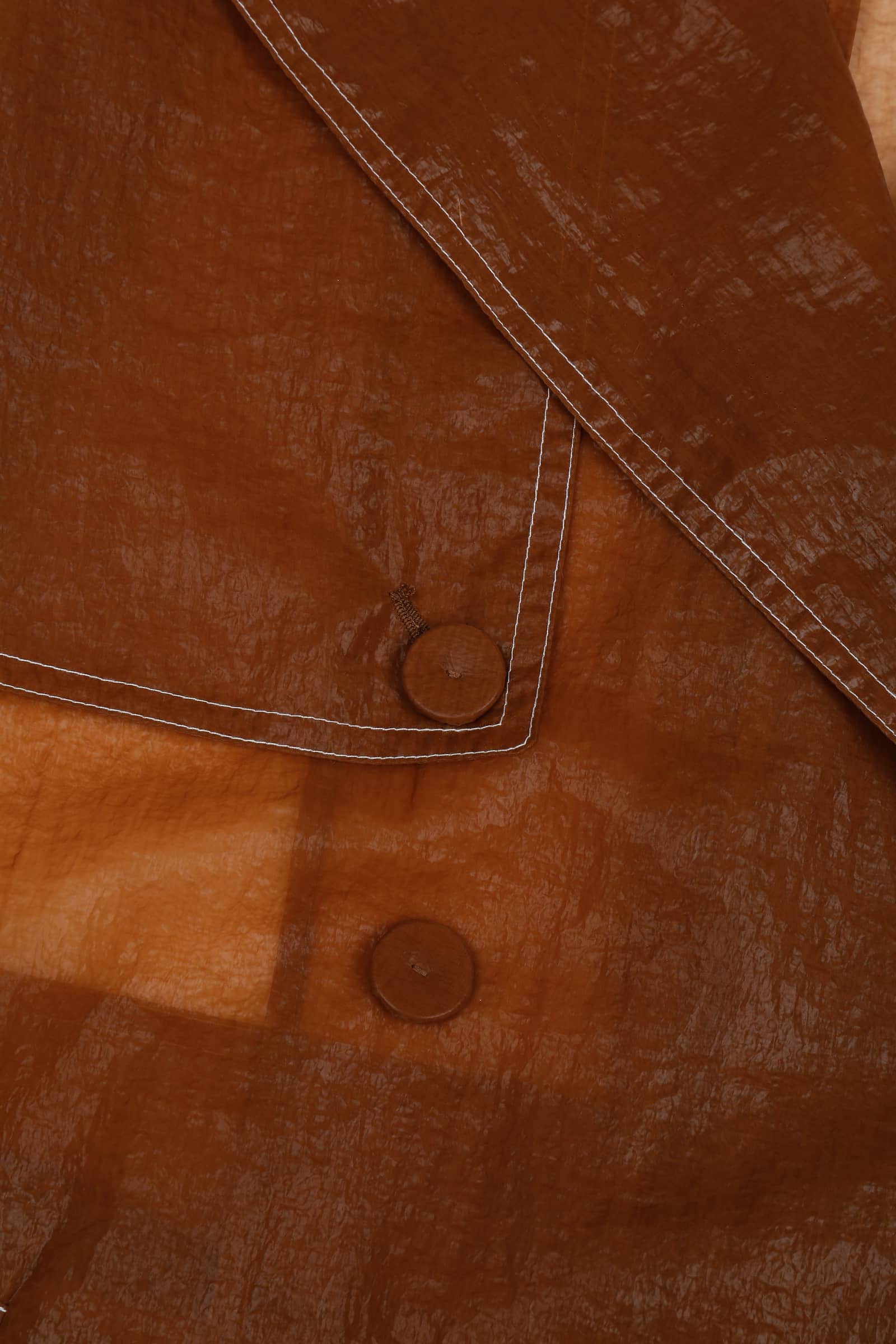 SHEER NYLON TRENCH COA made by YIBRI