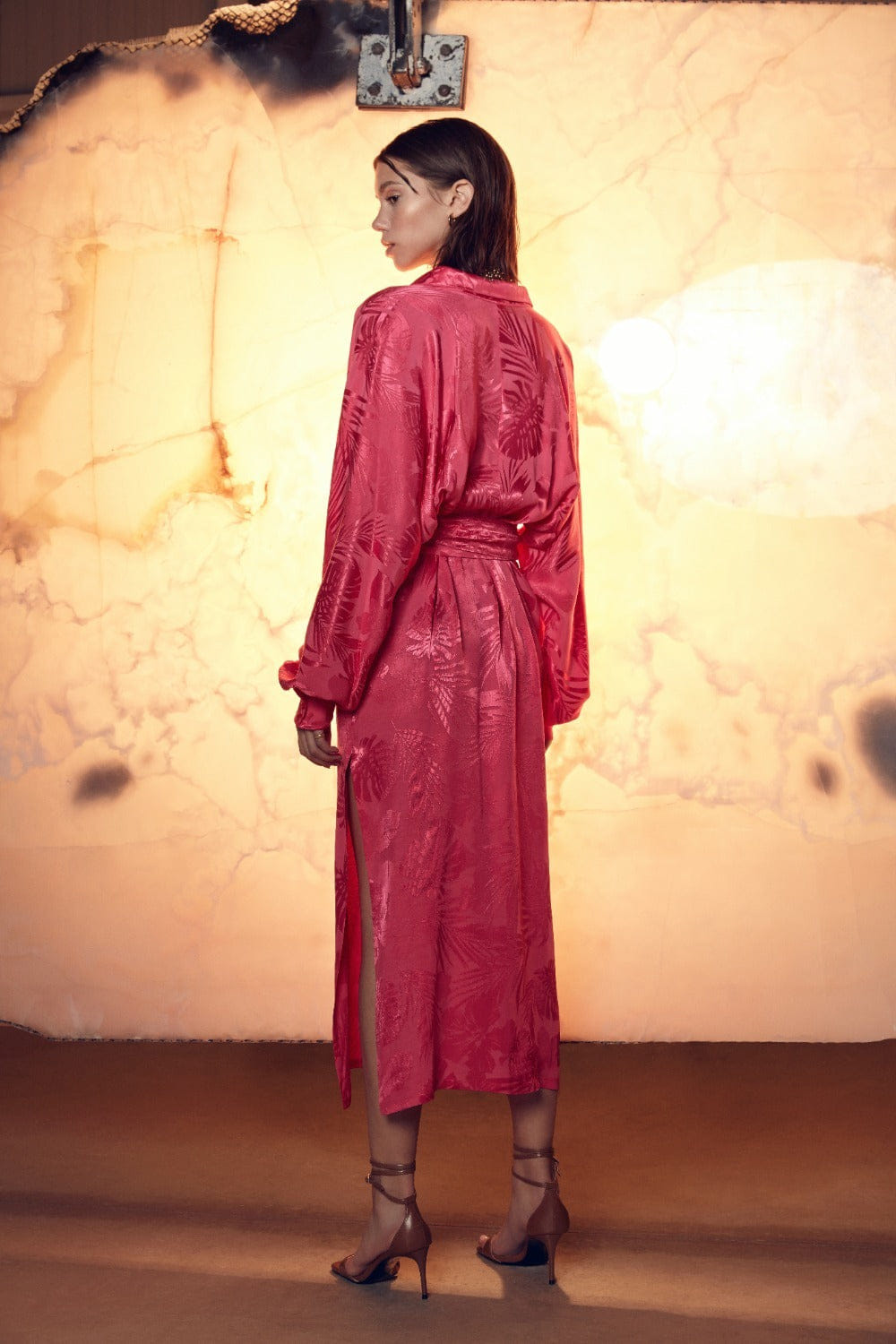 Cassin Jacquard Shirt Dress made by Nazli Ceren