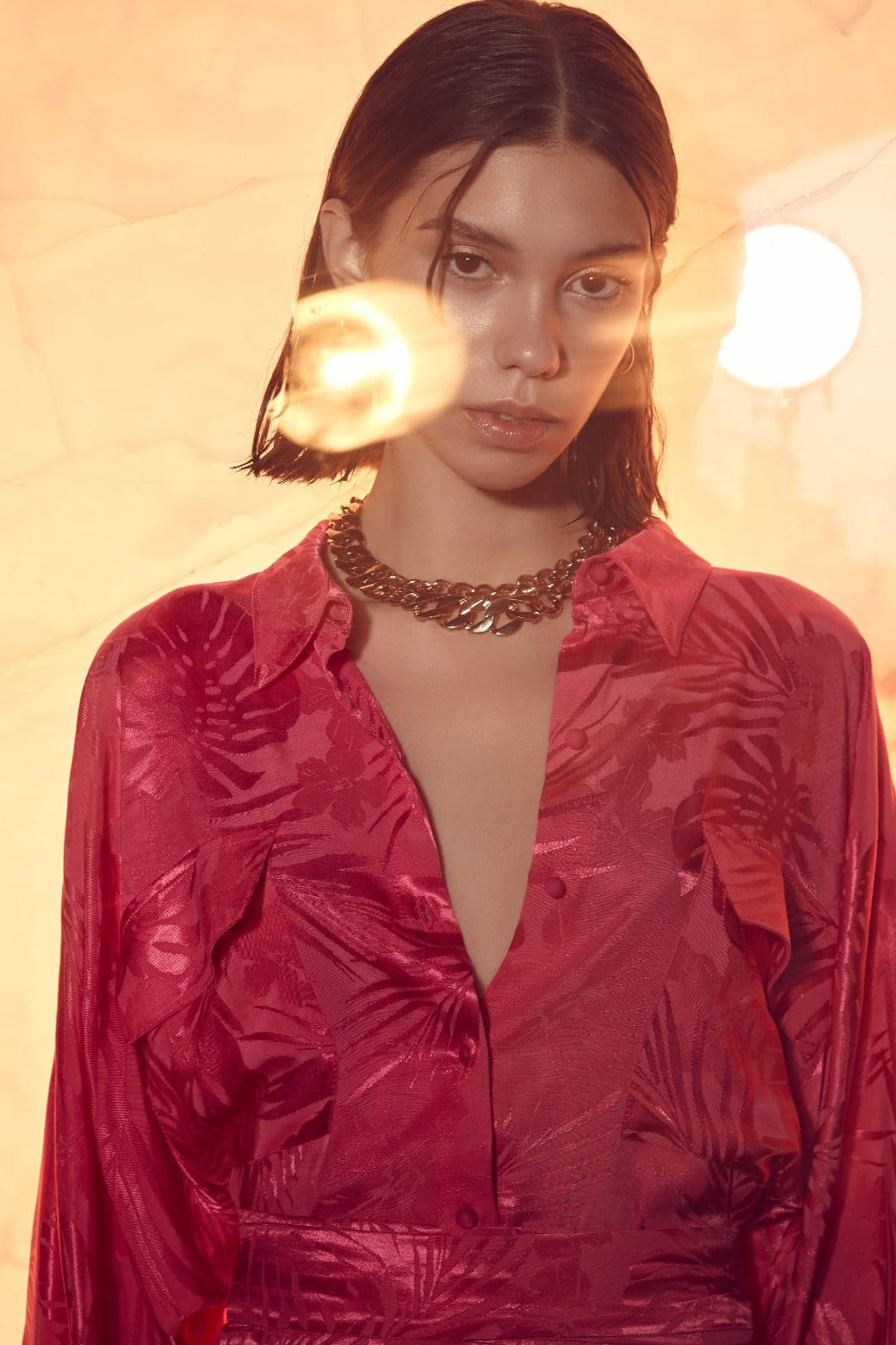 Cassin Jacquard Shirt Dress made by Nazli Ceren