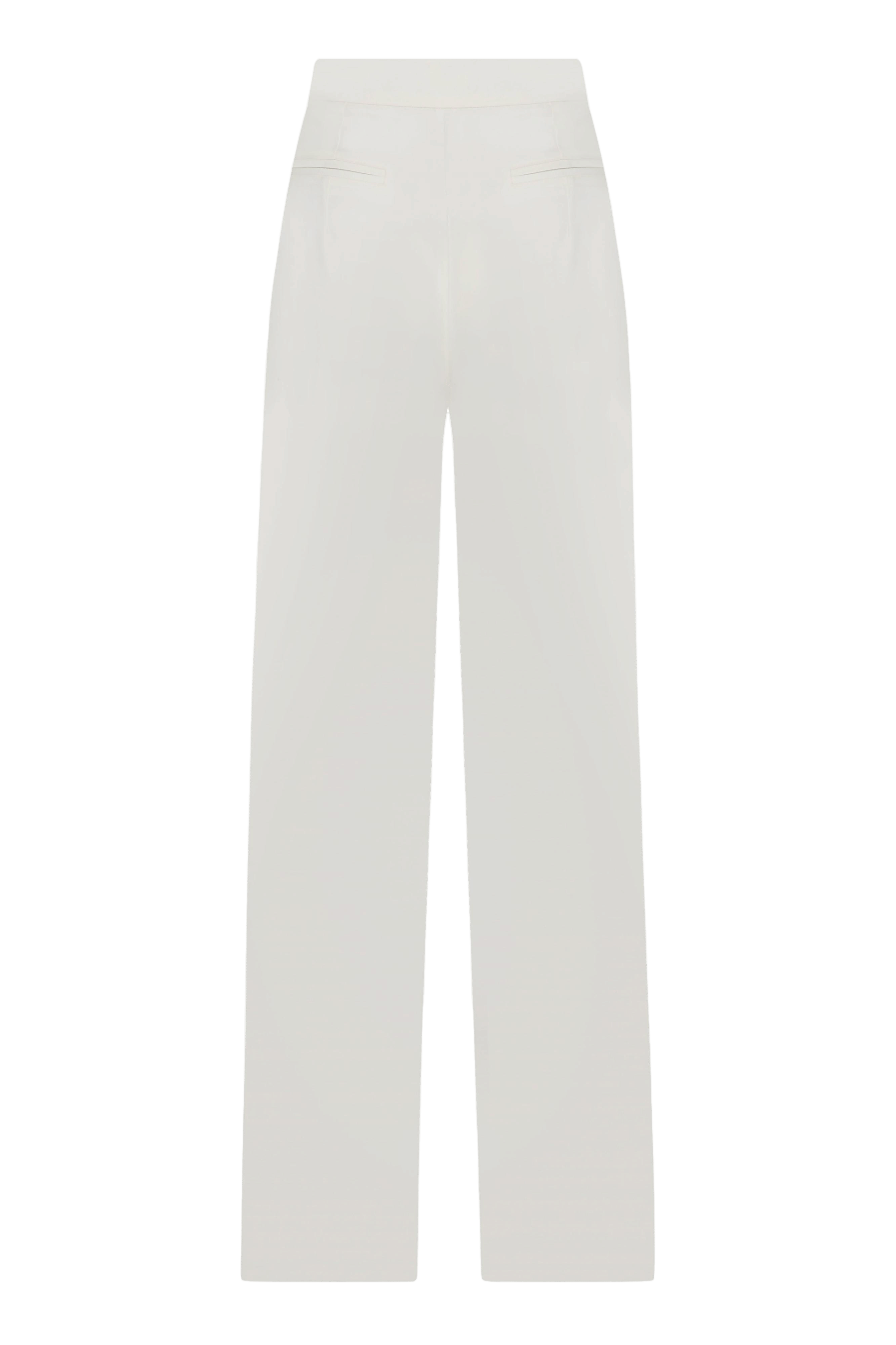 Santoe Pants in White made by Nazli Ceren