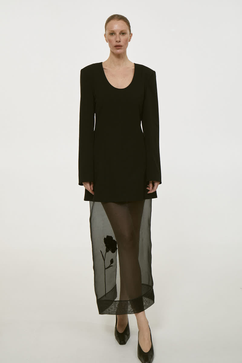 BLACK DRESS “BLUEBOTTLE” made by DELEGAN Clothes